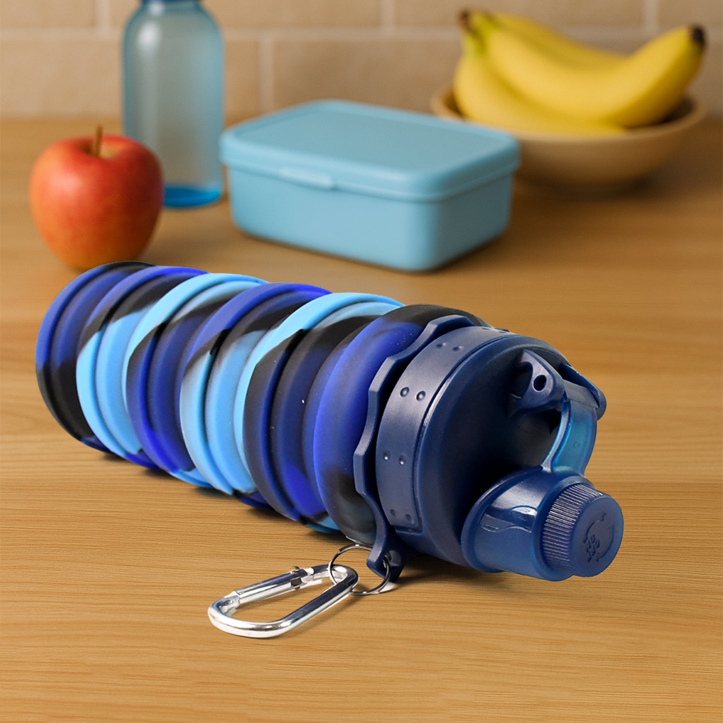 Silicone Foldable Water Bottle - 500 ML Capacity, Portable & Leak-Proof - Happy Price - Image 6