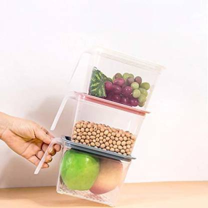 Air Tight Unbreakable Big Size 1100 Ml Square Shape Kitchen Storage Container (Set Of 6) - Happy Price - Image 6