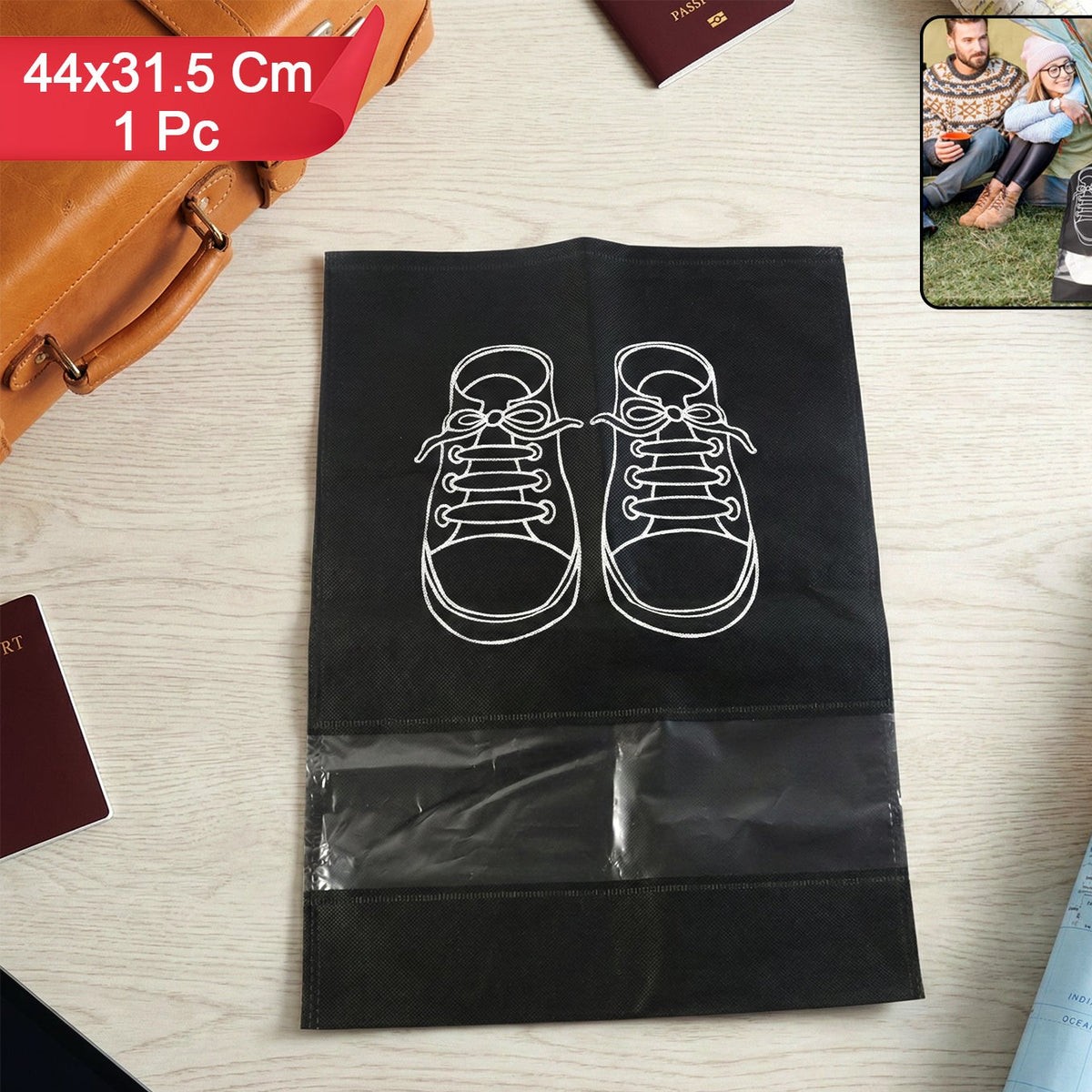 Portable Shoe Storage Bag for Travel (1 Pc) - Happy Price - Image 1