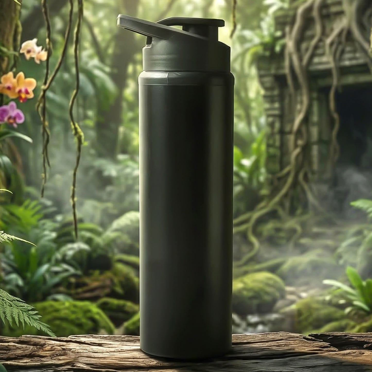 900 ML Stainless Steel Sports Water Bottle with Flip Top Lid - 1 Pc - Great Price - Image 3
