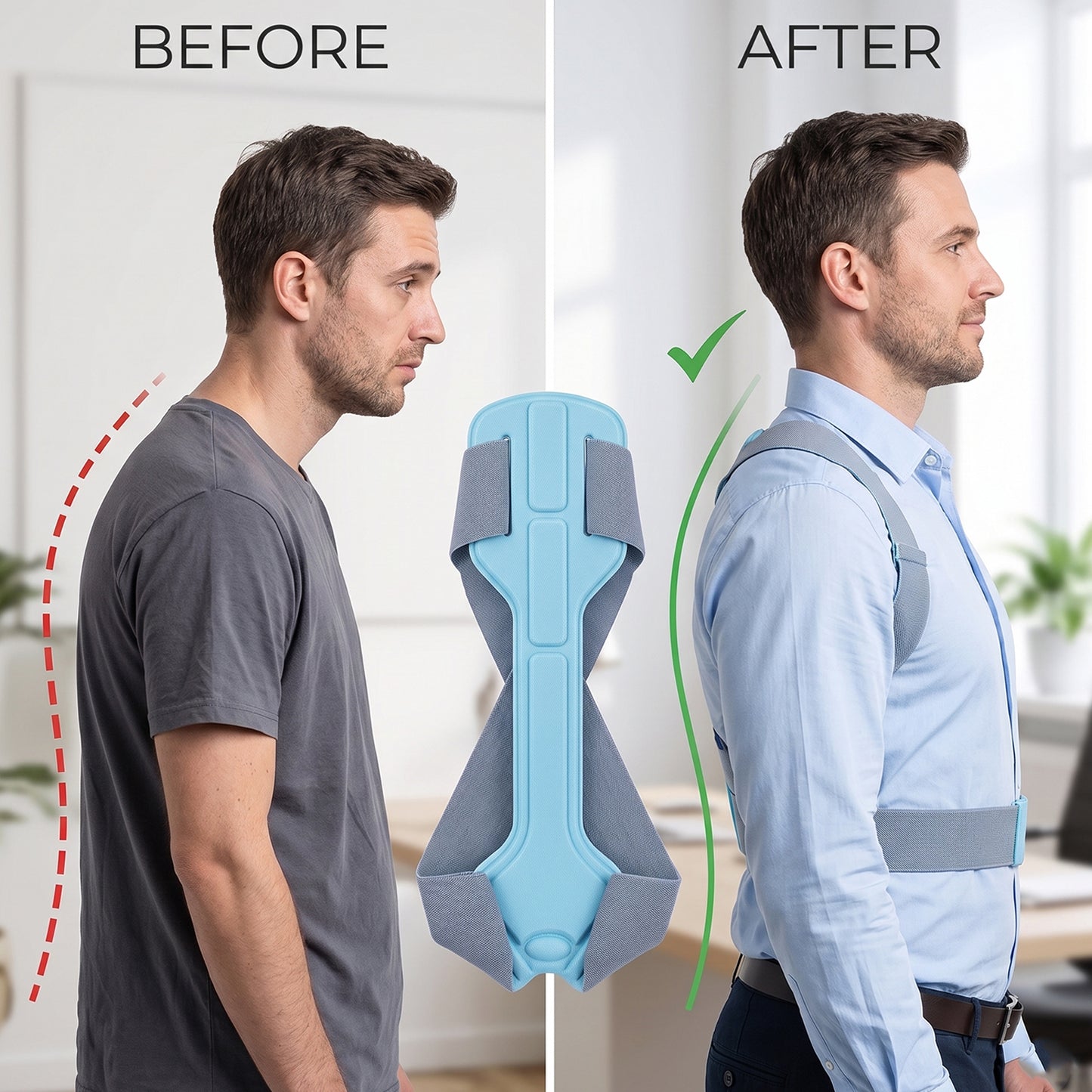 Adjustable Back Support Belt for Improved Posture - Large Size (1 Pc) - Great Price - Image 3
