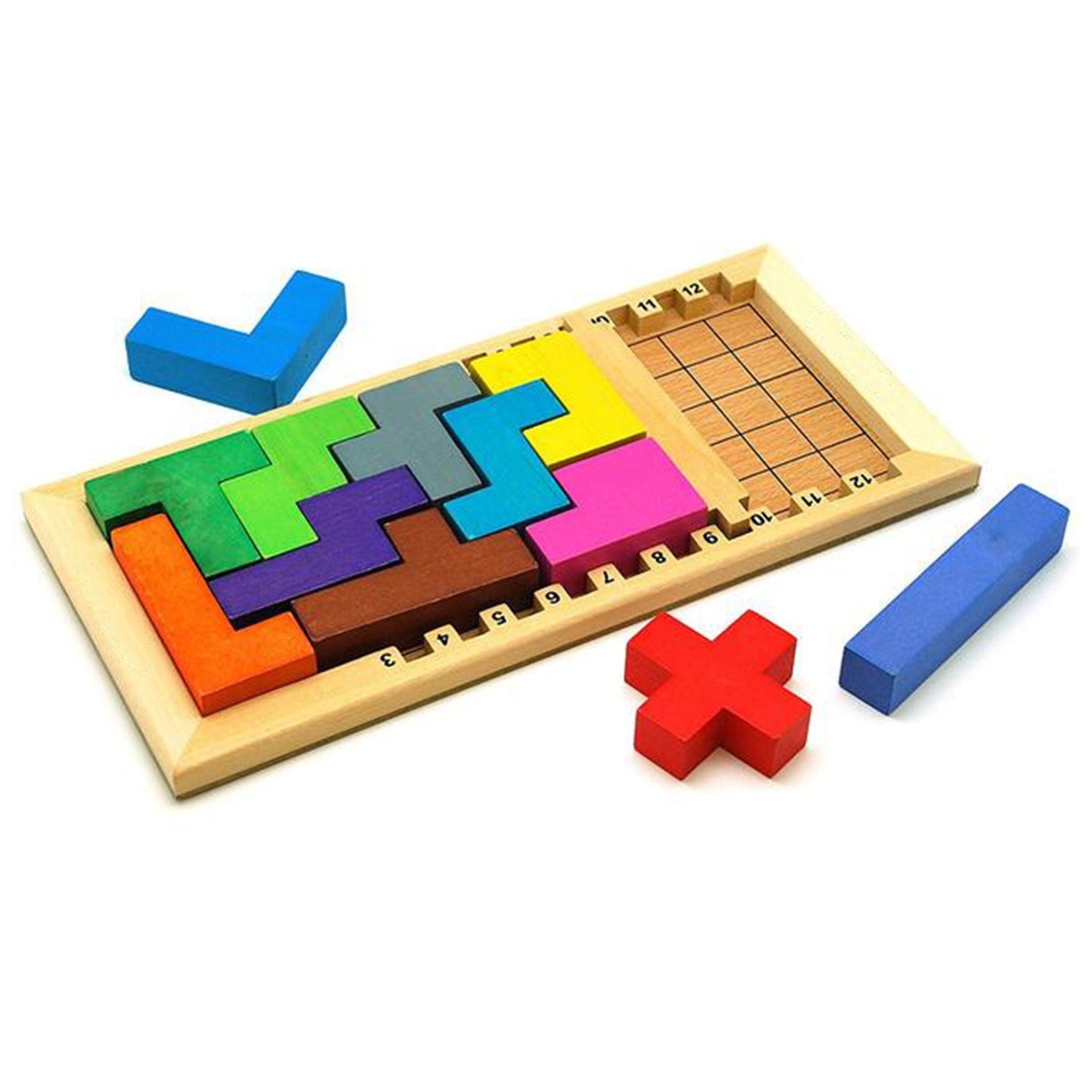 At50 Wooden Mind Game And Game For Kids And Babies For Playing And Enjoying Purposes. - Happy Price - Image 2
