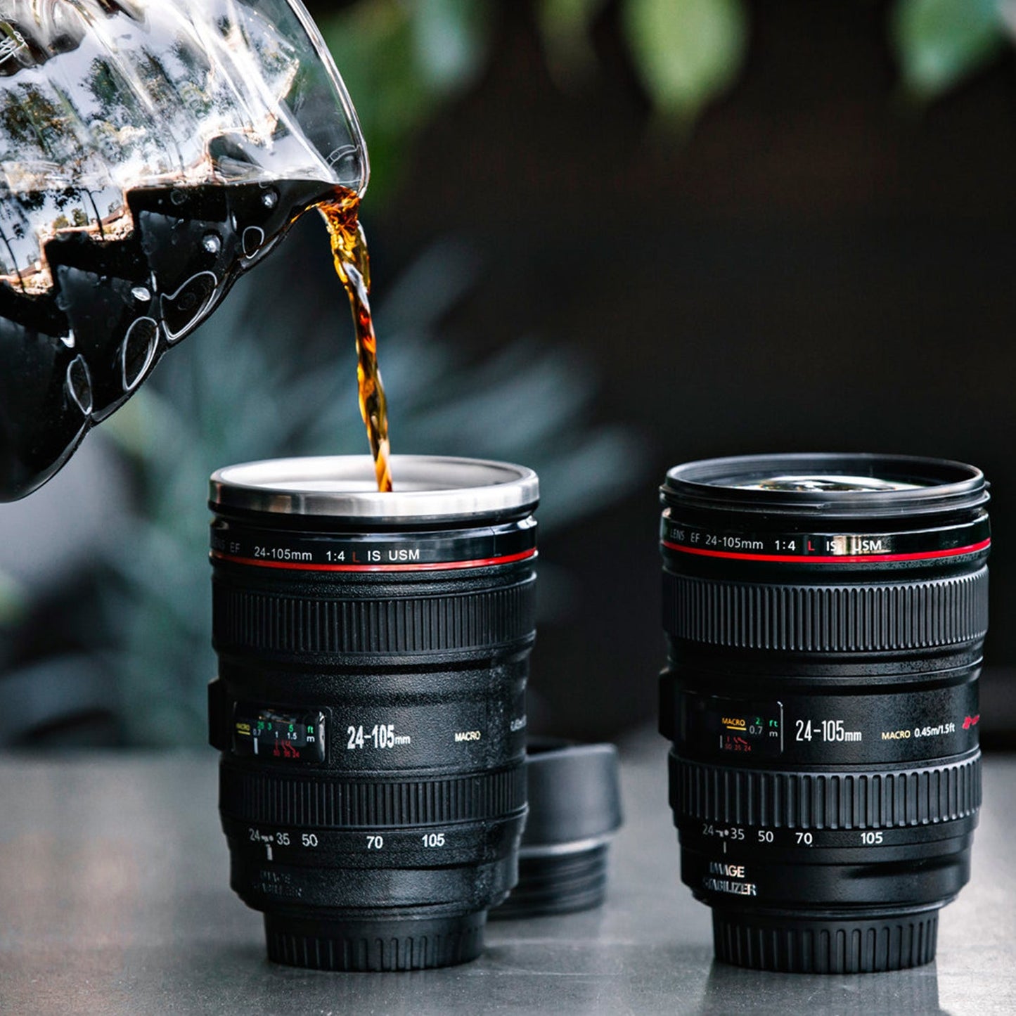 Plastic Camera Lens Stainless Steel Coffee Mug - Happy Price - Image 2