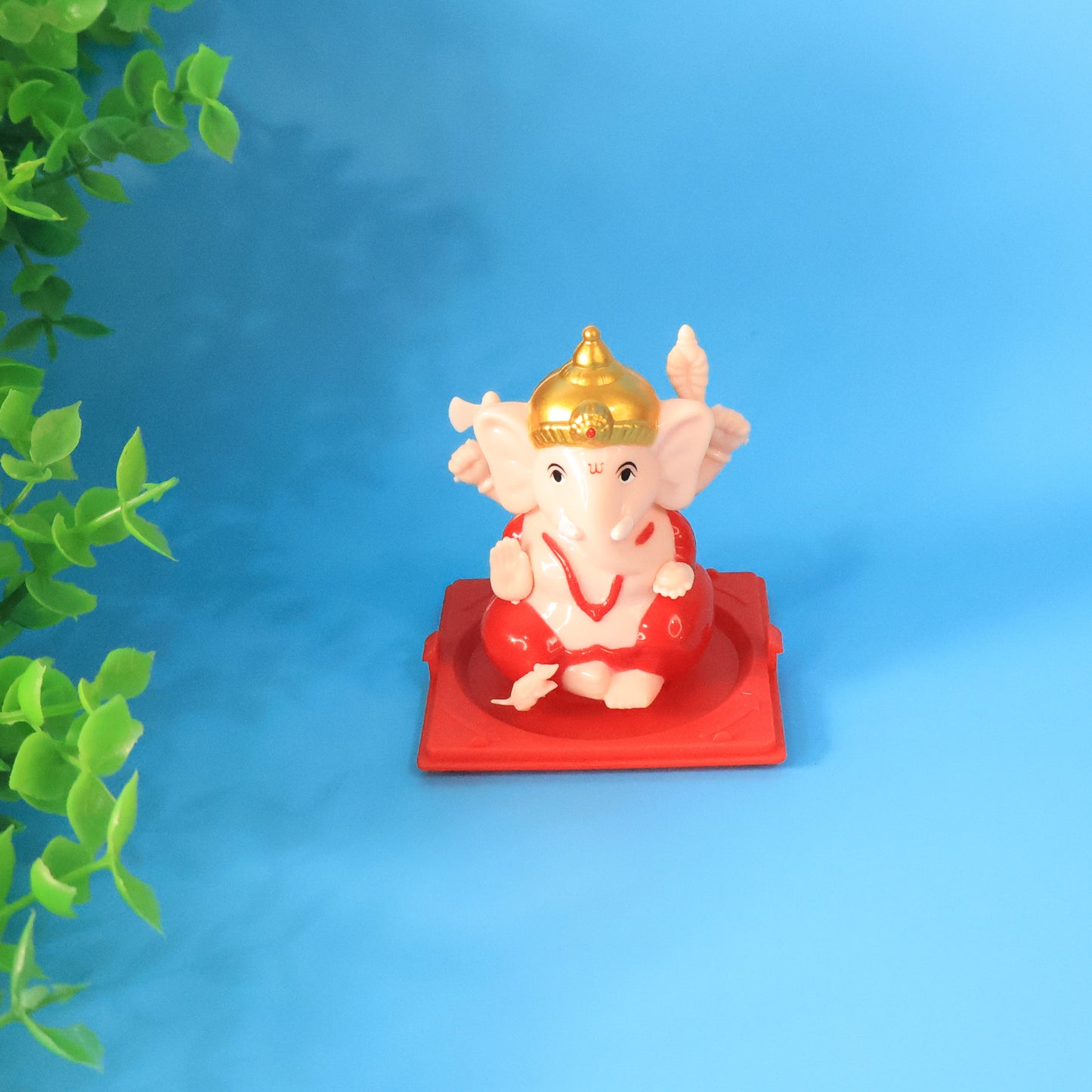 Lord Ganesh Idol in Transparent Case - 1 Pc - Happy Price - Image 3