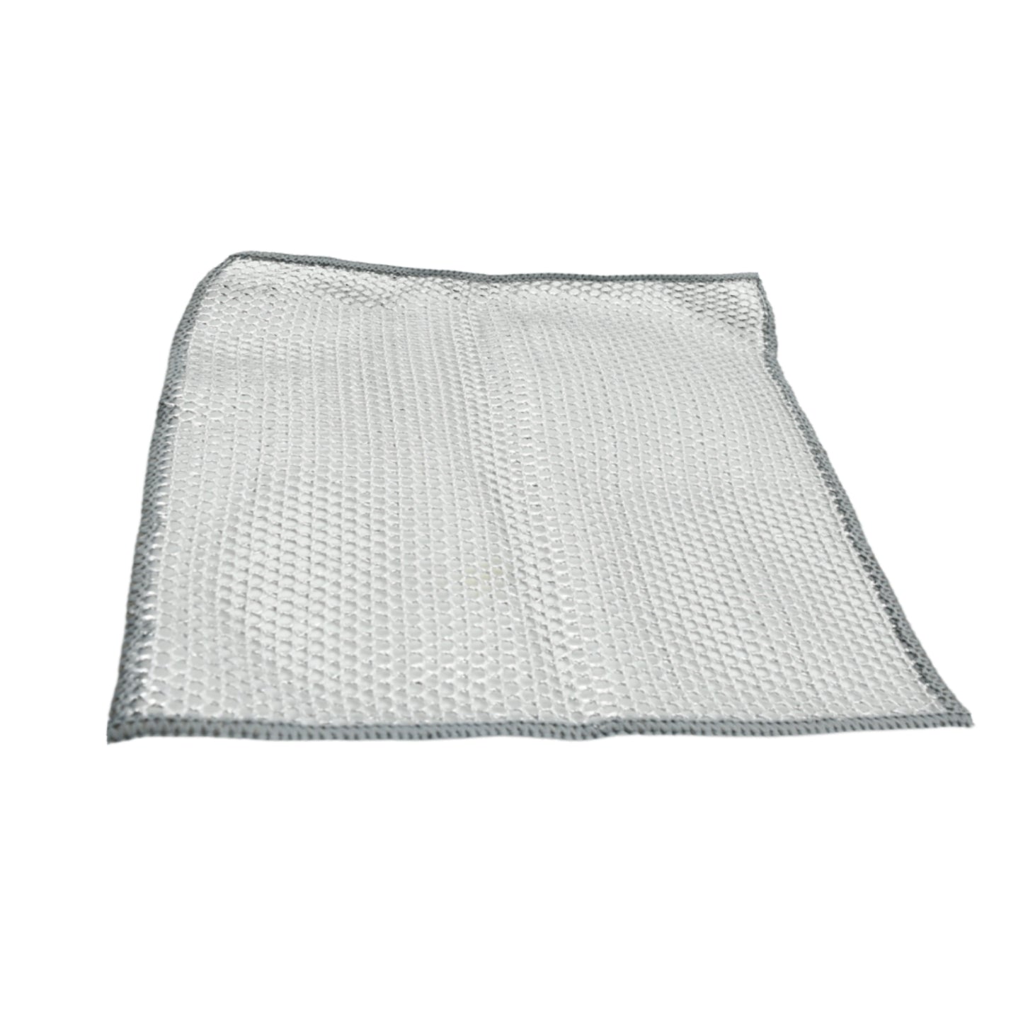 Double-sided Multipurpose Microfiber Cloths Stainless Steel Scrubber Non-scratch Wire Dishcloth Durable Kitchen Scrub Cloth (1 Pc 20x20 Cm) - Happy Price - Image 4