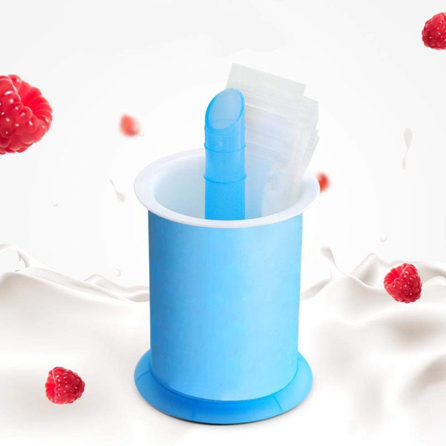 Homemade Popsicle Maker Manual Ice Cream Machine With Approx 20 Pcs Packing Bag Popsicle Mold Convenient Maker Manual Ice Cream Machine For Kids Adults Diy Reusable - Happy Price - Image 2