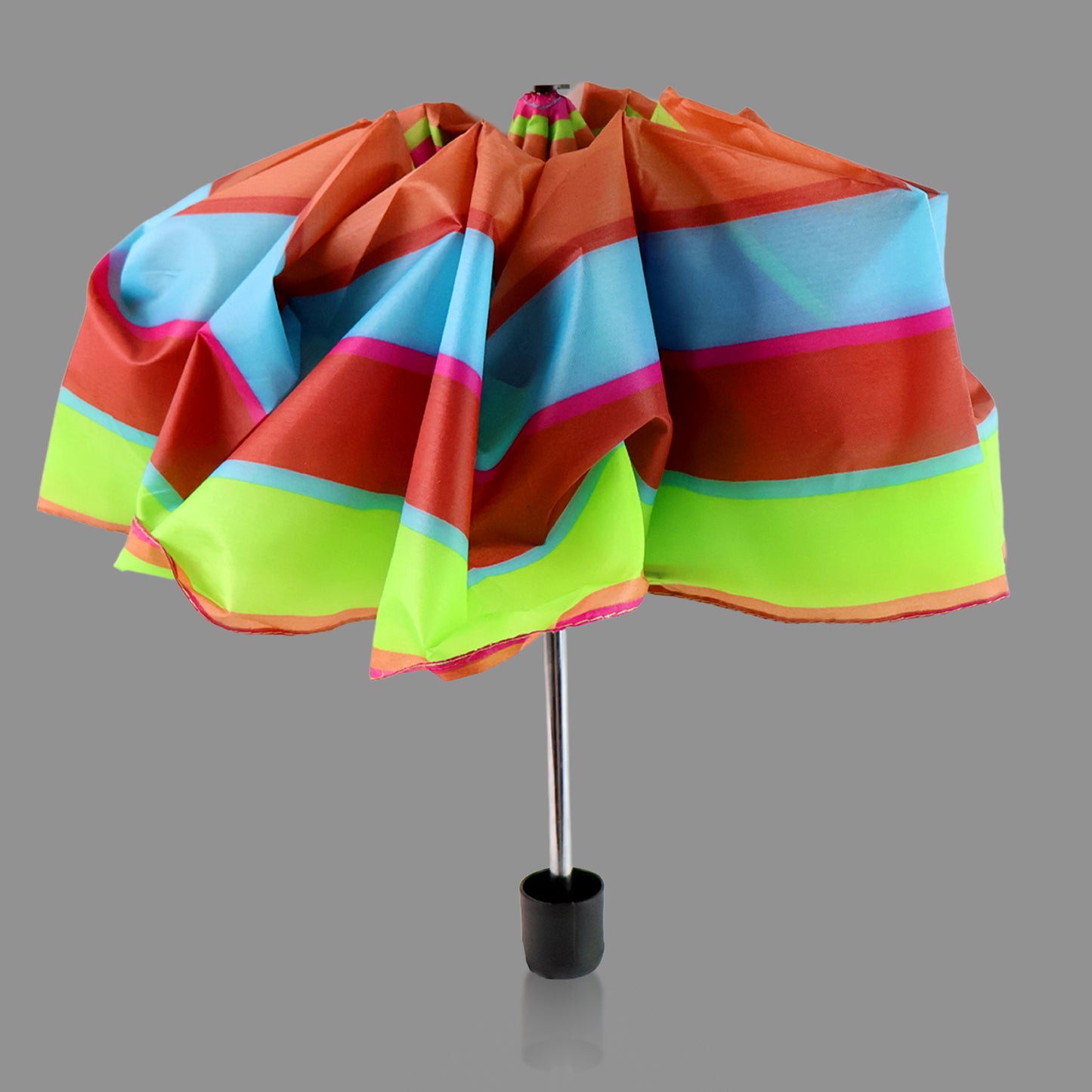 3-fold Sun Rain Protective Solid Foldable Umbrella (1 Pc) - Happy Price - Image 3