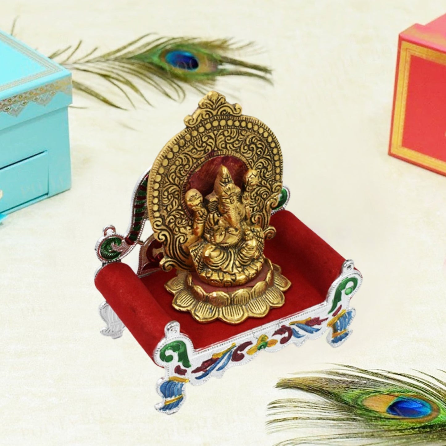 Large Bal Gopal Singhasan for Home and Office Altars - Great Price - Image 2