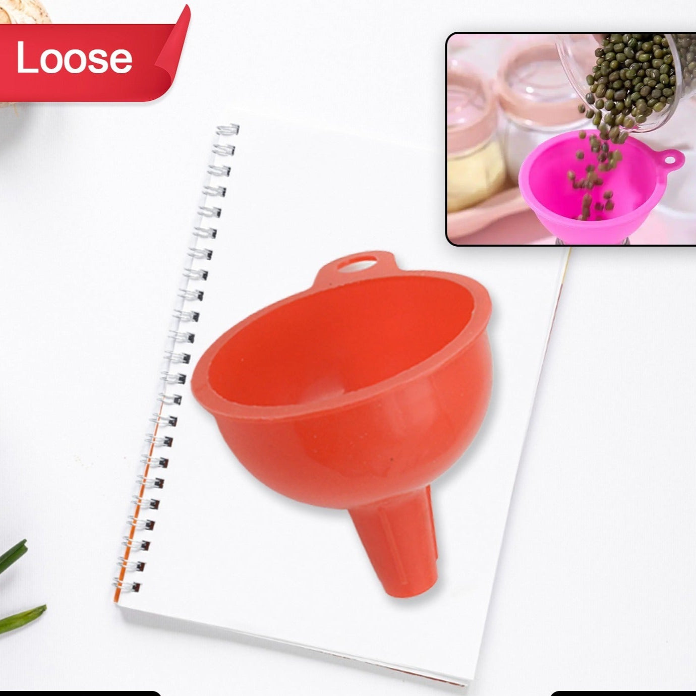 Silicone Funnel For Pouring Oil Sauce Water Juice And Small Food-grainsfood Grade Silicone Funnel - Happy Price - Image 1