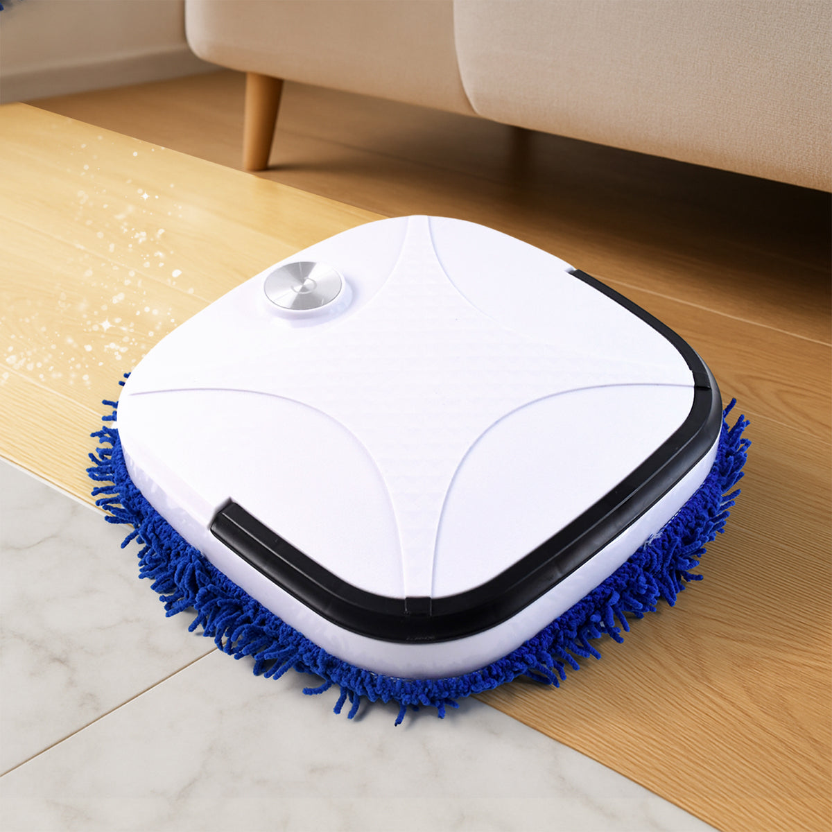 Automatic Smart Floor Cleaning Robot Mop - USB Rechargeable, Dry & Wet Mopping - Happy Price - Image 6