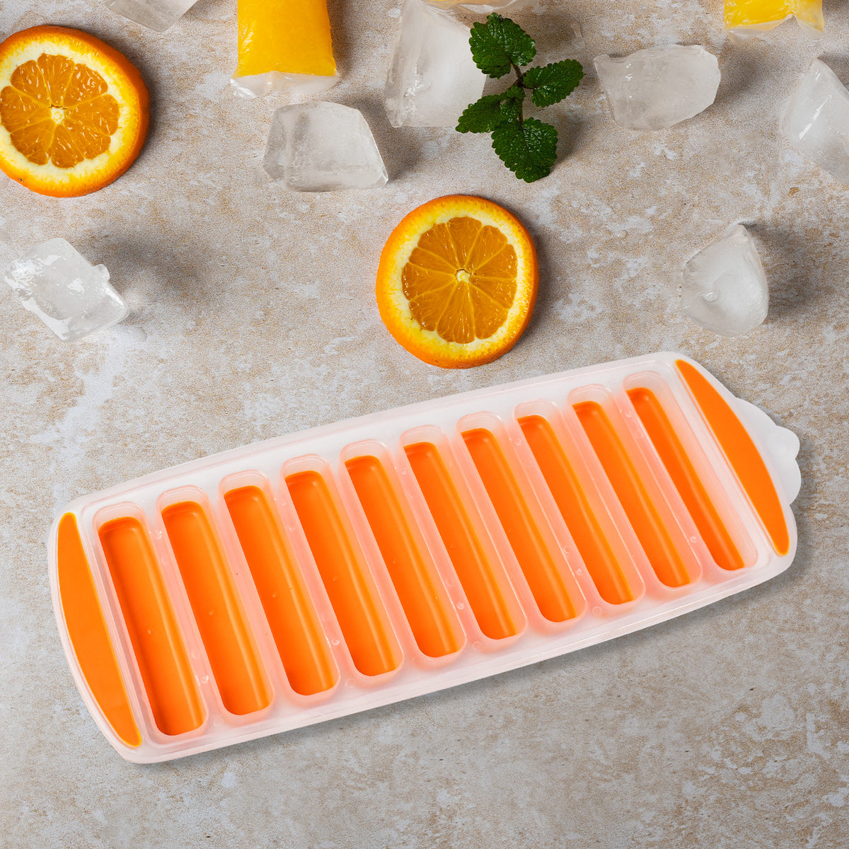 Silicone Bottom Ice Stick Tray for Water Bottles - Easy Push Out Narrow Cubes - Great Price - Image 3