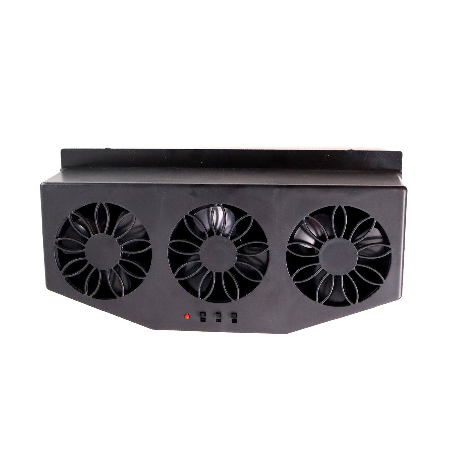 Triple Fan Solar Powered Car Exhaust Ventilation System With Usb Charging - Happy Price - Image 2