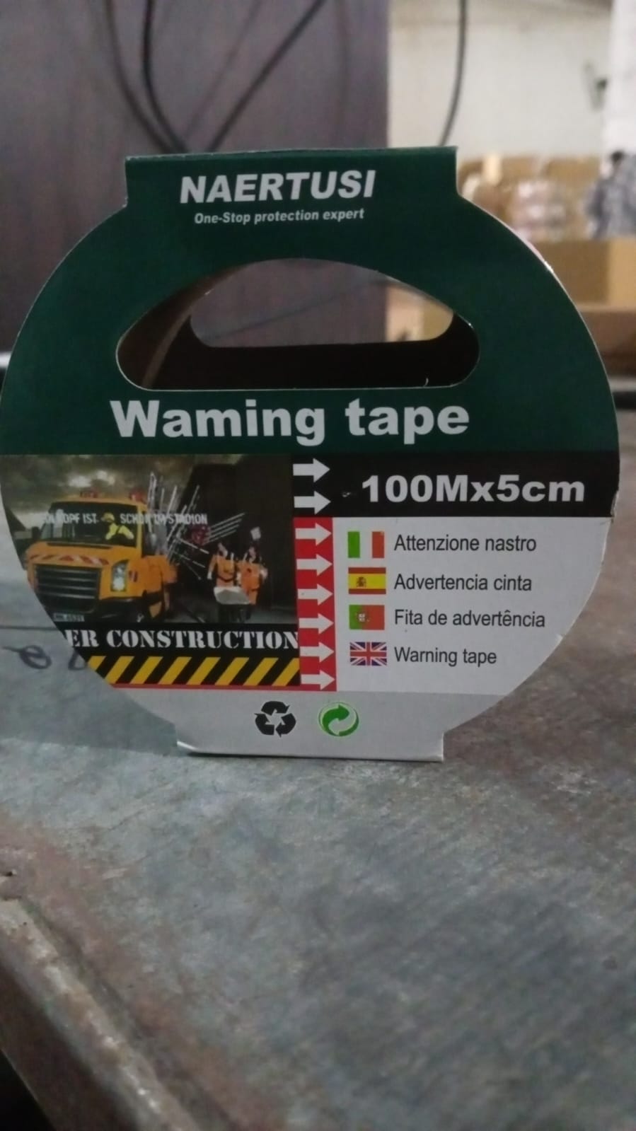 Safety Warning Tape Construction Barrier Tape Non-adhesive (100mx5cm) - Happy Price - Image 7