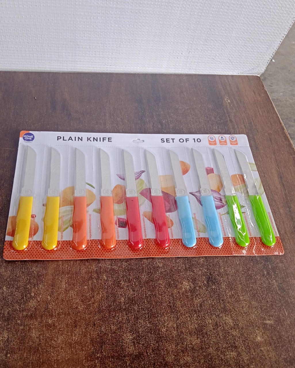 Premium Quality Stainless Steel Handle Plain Knife (10 Pc 1 Set) - Happy Price - Image 7