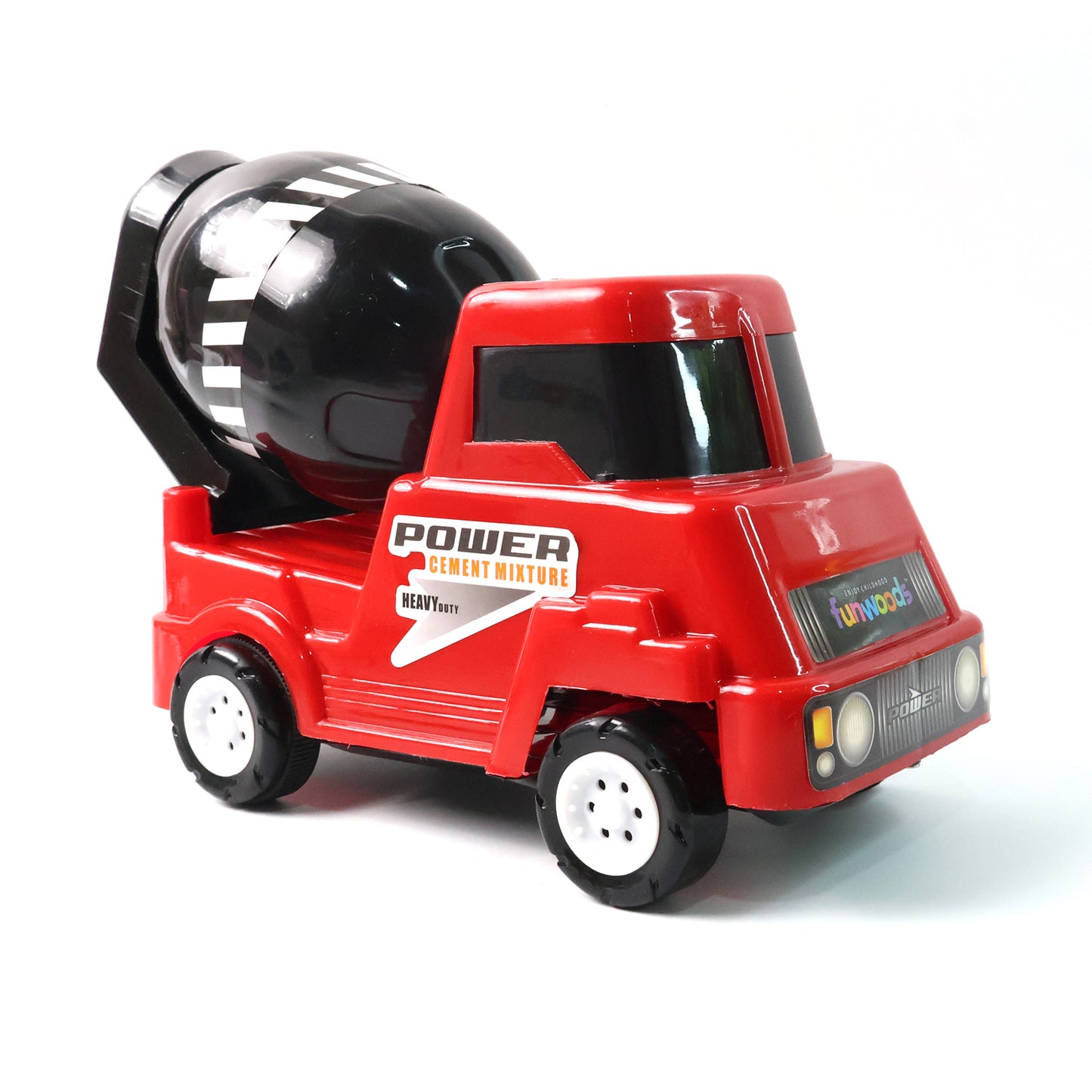 Funwoods Friction Powered Cement Mixer Toy Truck - 1 Pc - Happy Price - Image 2