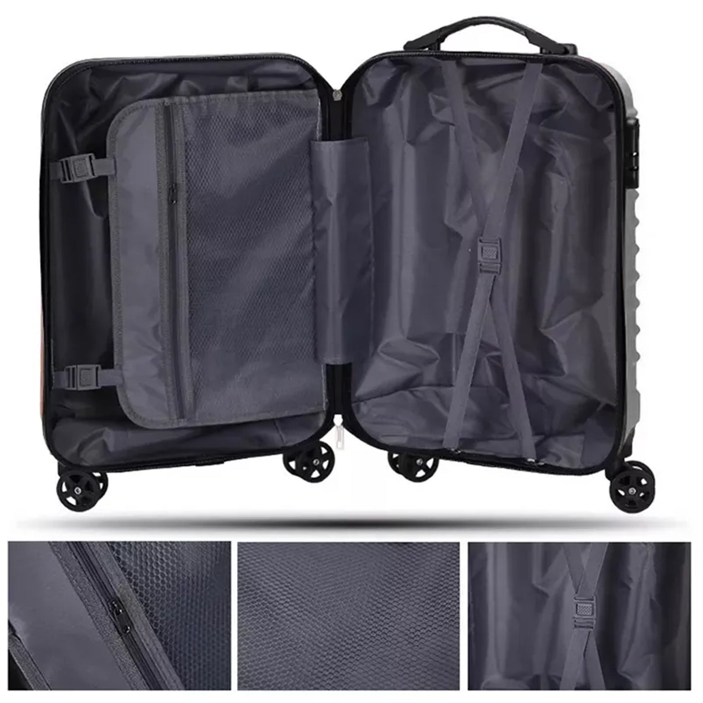 Trolley Bag Big And Small Suitcase Bag For Men Women Use Bag ( Set Of 2 ) - Happy Price - Image 5