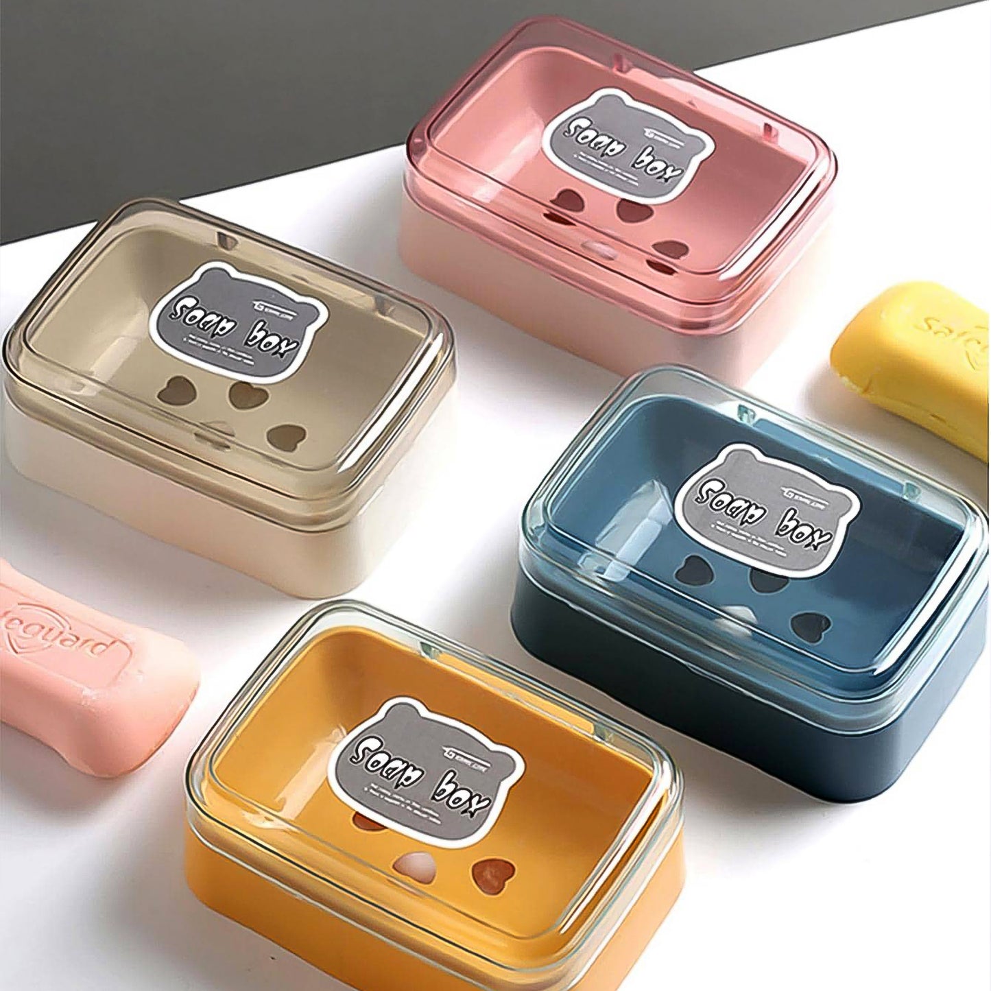 Portable Plastic Soap Case with Drainage - Mix Color (1 Pc) - Happy Price - Image 4