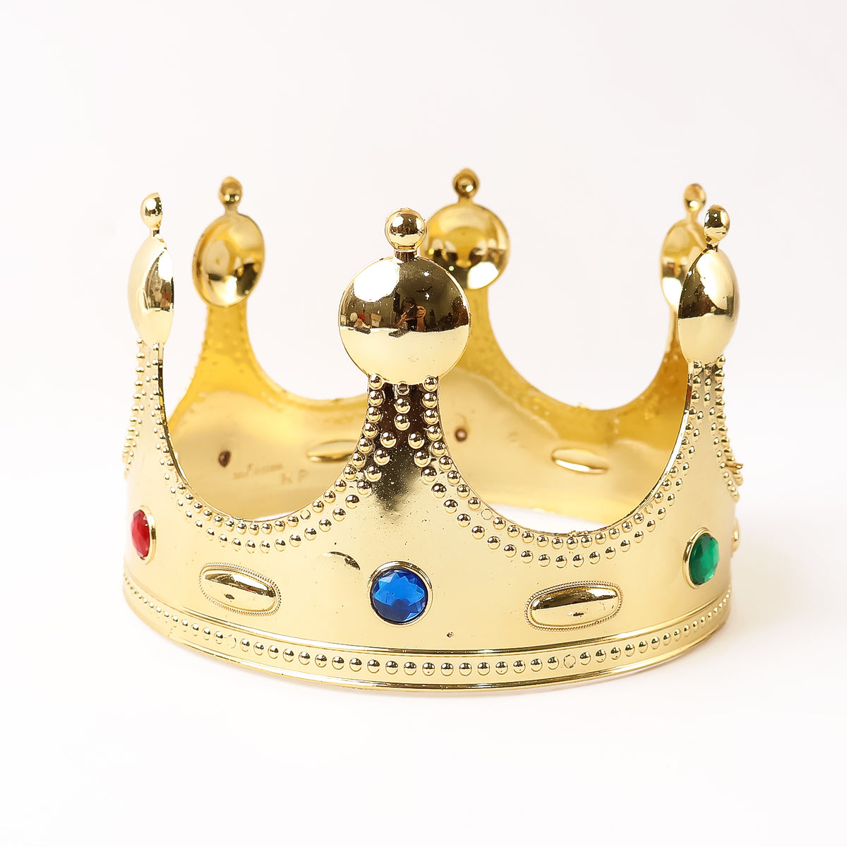 Golden Royal Crown With Colored Gems (1 Pc) - Happy Price - Image 5
