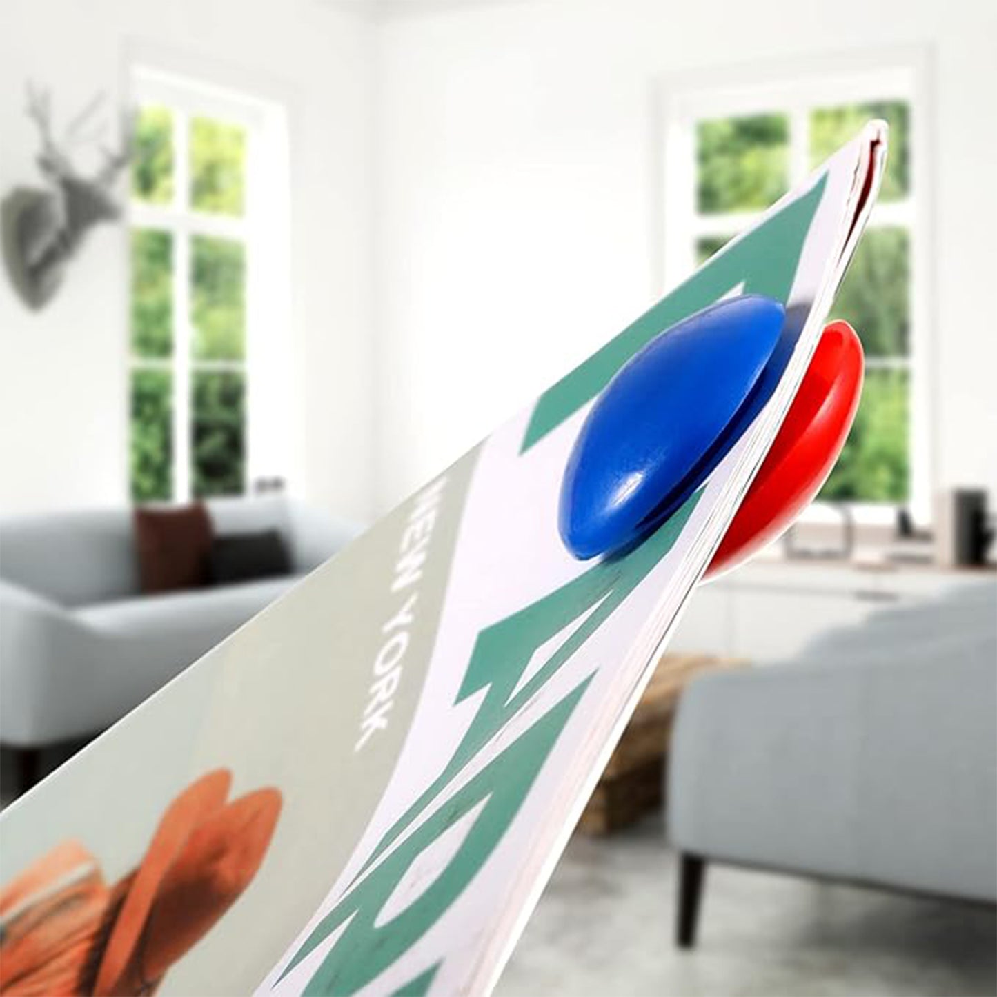 Red Board Magnets Circular Plastic Buttons (1 Pc) - Happy Price - Image 3