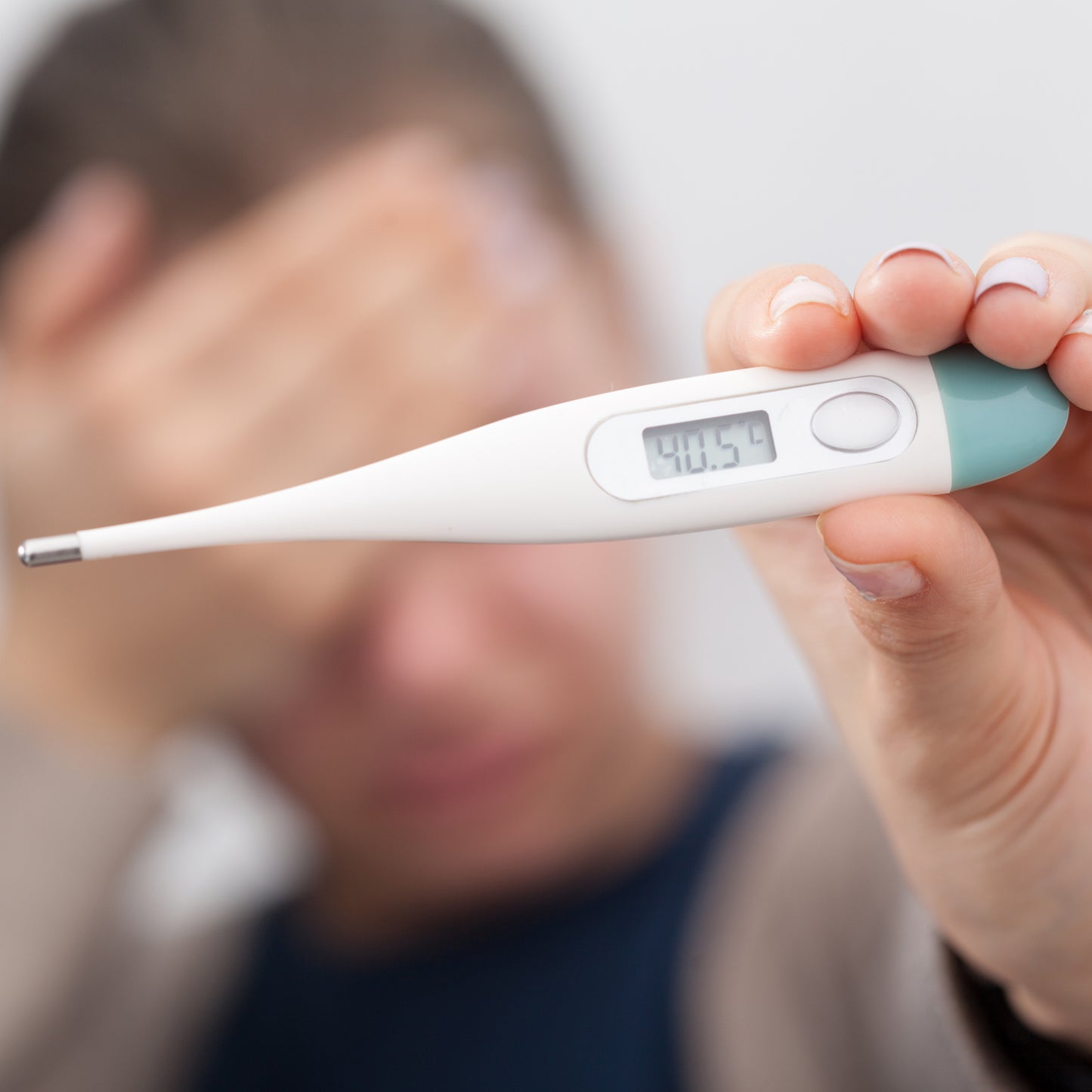 Thermometer For Adults Child With Lcd Backlight Display Thermometer Cover Thermometer For Fever - Happy Price - Image 2