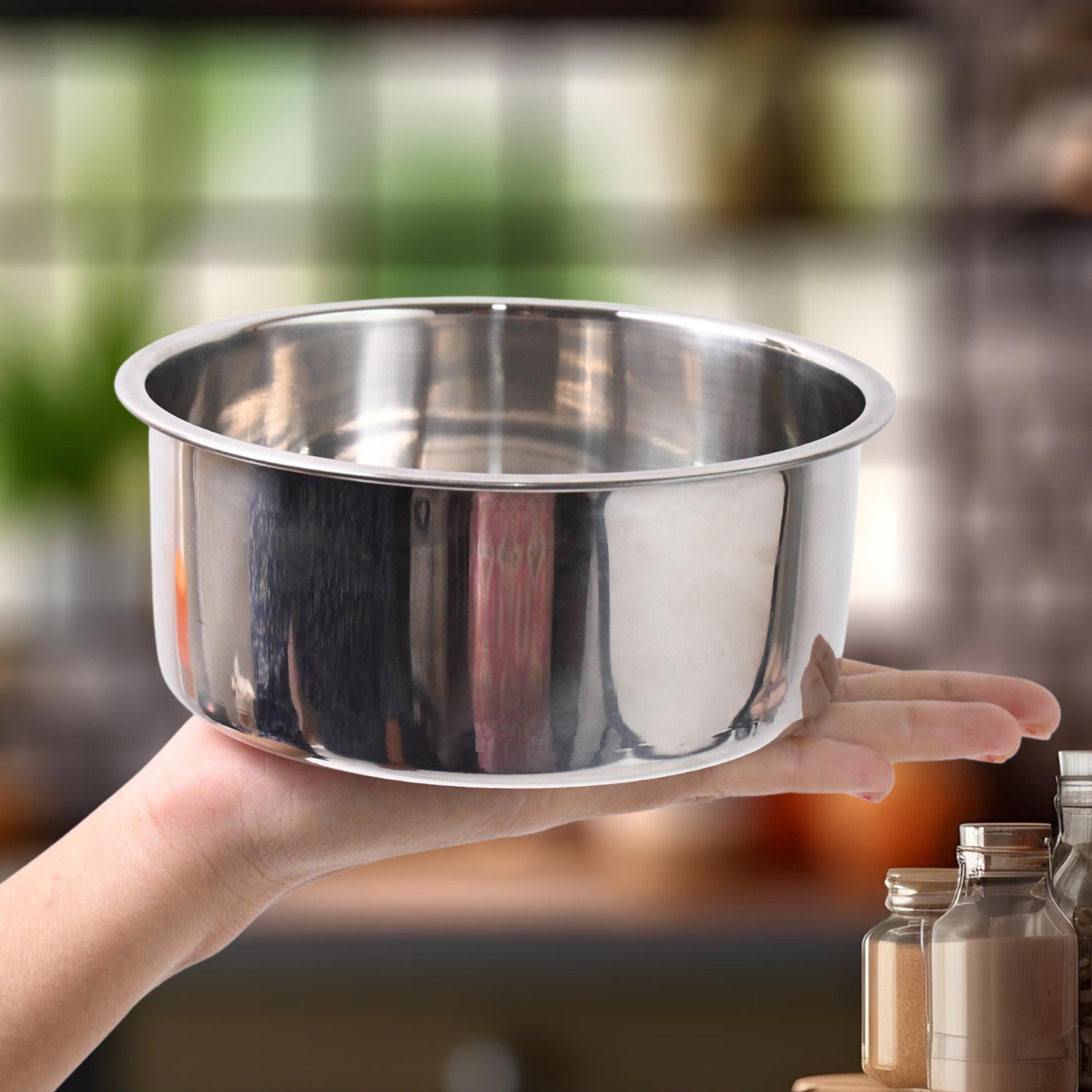 Stainless Steel Table Small Dish Bowl Plate Set For Side Dish Sauce (1 Pc) - Happy Price - Image 2