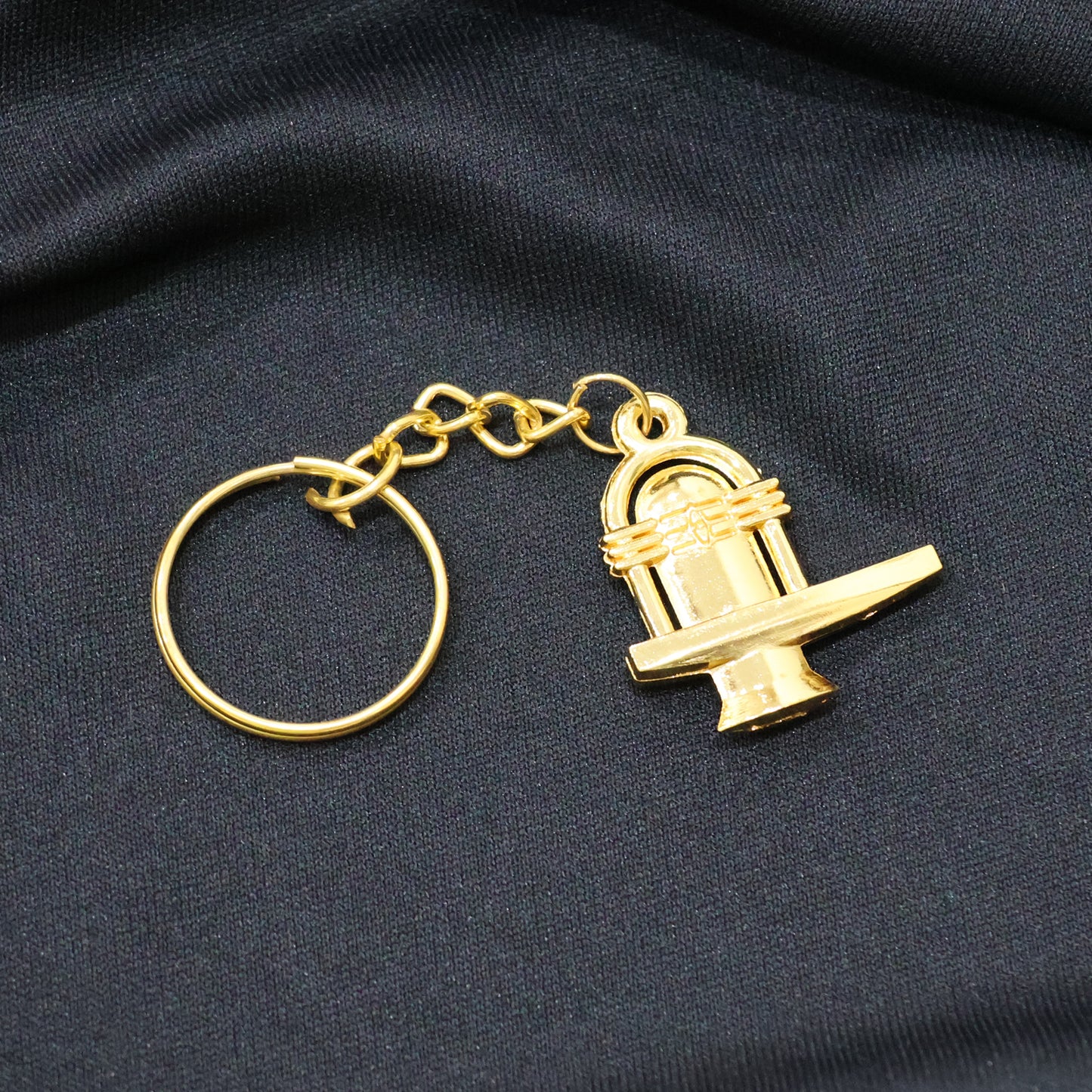 Golden Metal Shivling Keychain - 1 Piece - Happy Price - Image 6