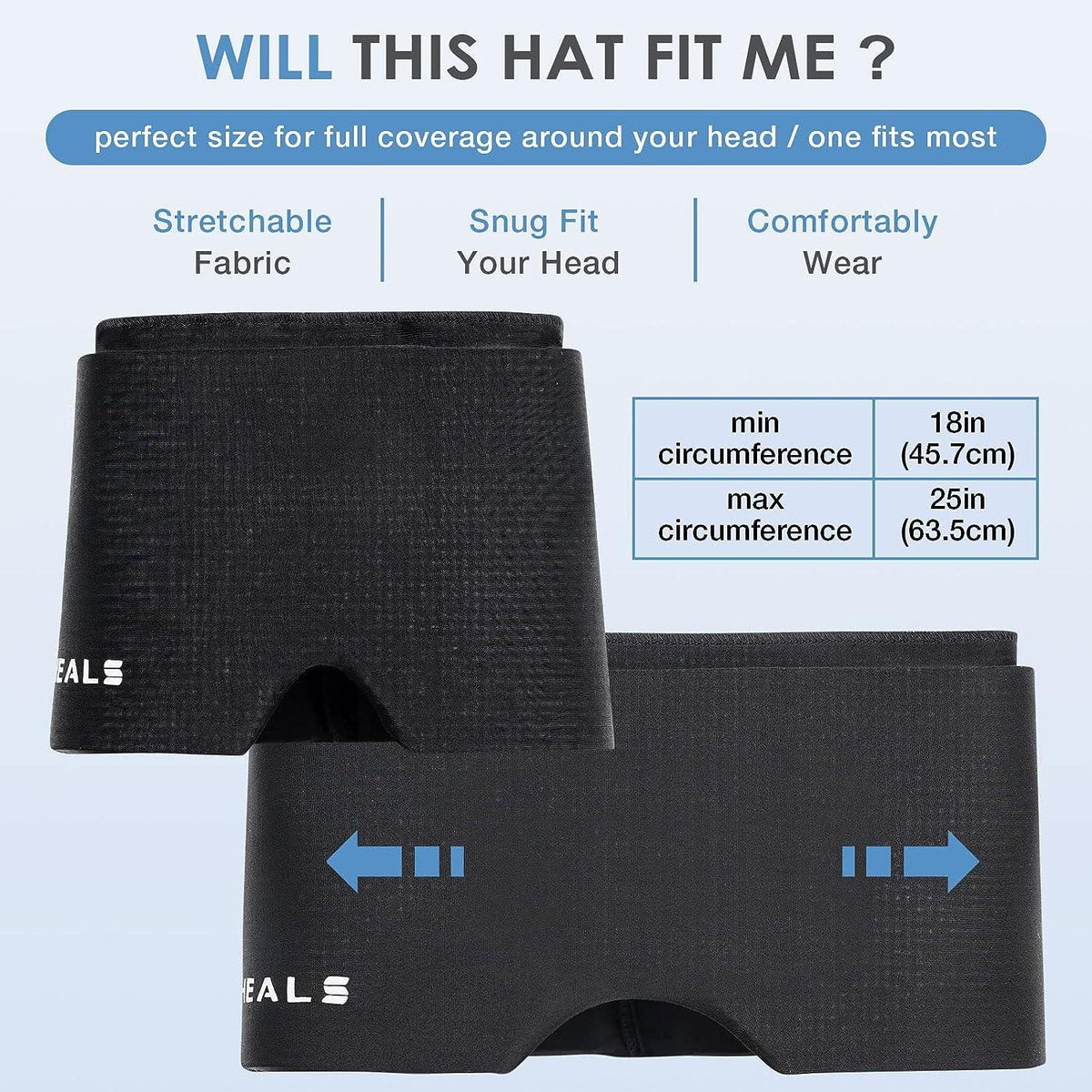 Hot Cold Therapy Headache Relief Cap for Migraine & Stress (1 Pc) - Happy Price - Image 3