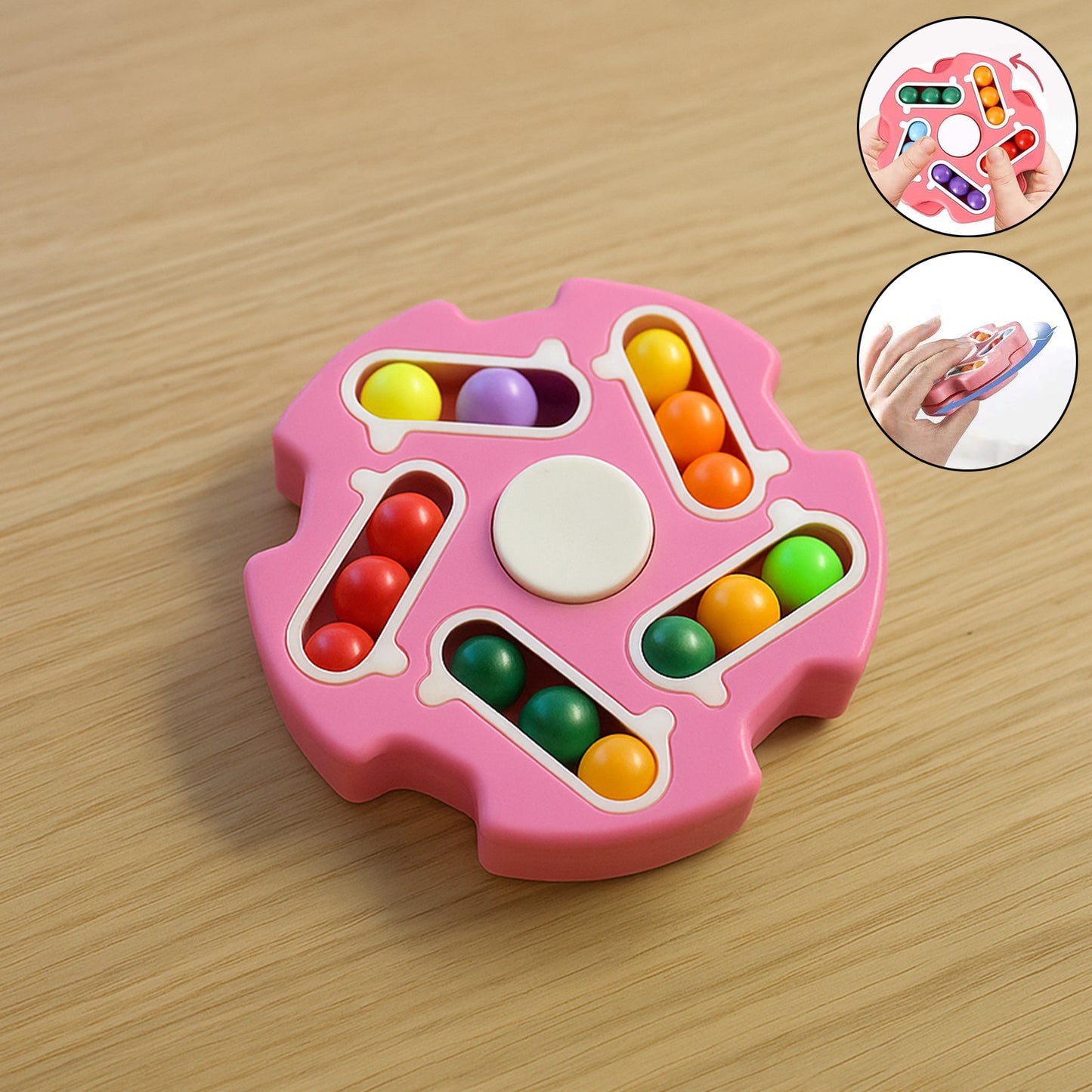 Multi-Track Fidget Spinner Puzzle Toy for Focus & Stress Relief - 1 Pc - Great Price - Image 7