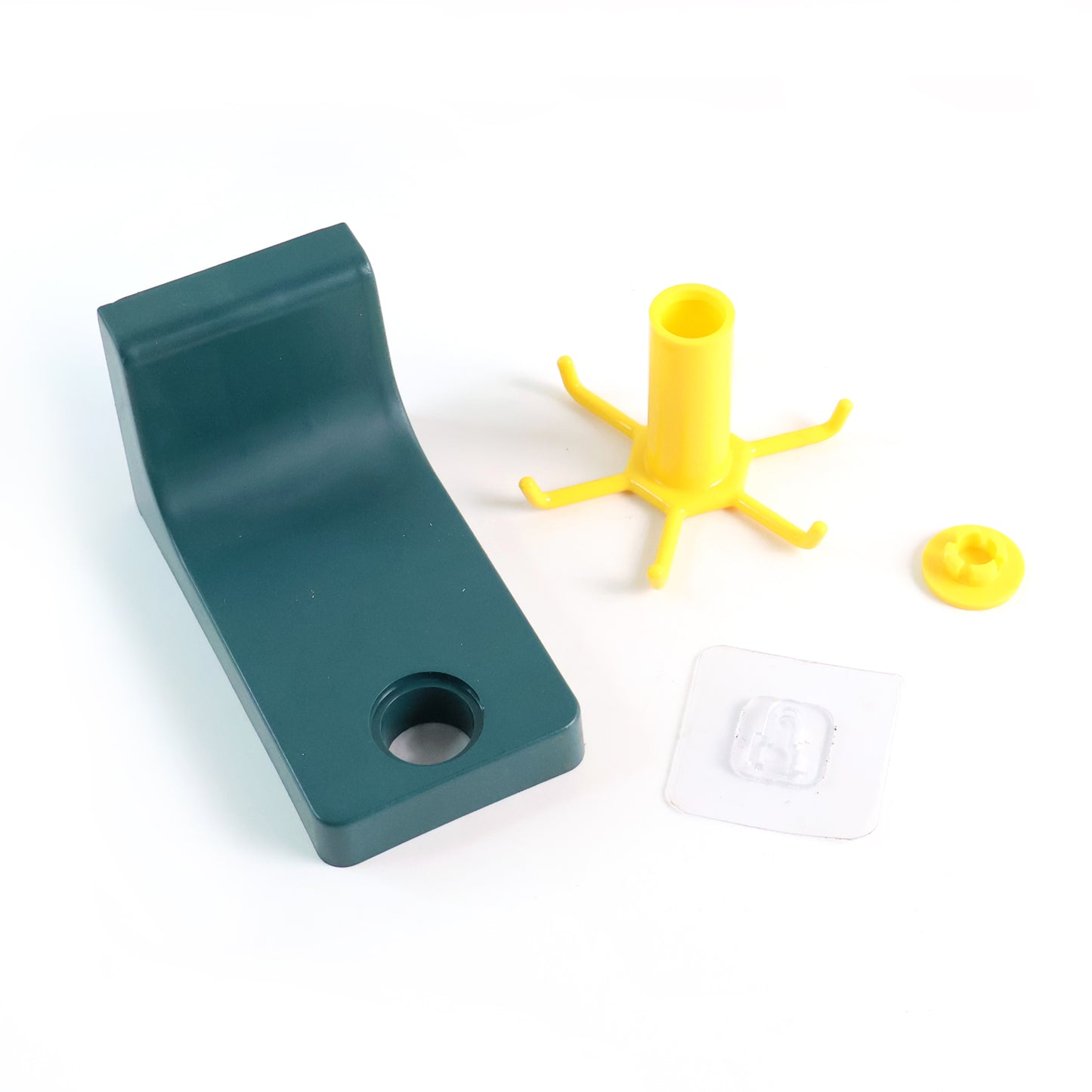 360 Degree Rotating Self Adhesive Plastic Wall Hook Hanger Multifunctional Hanger With 6 Heavy Duty Claw Hooks - Happy Price - Image 8