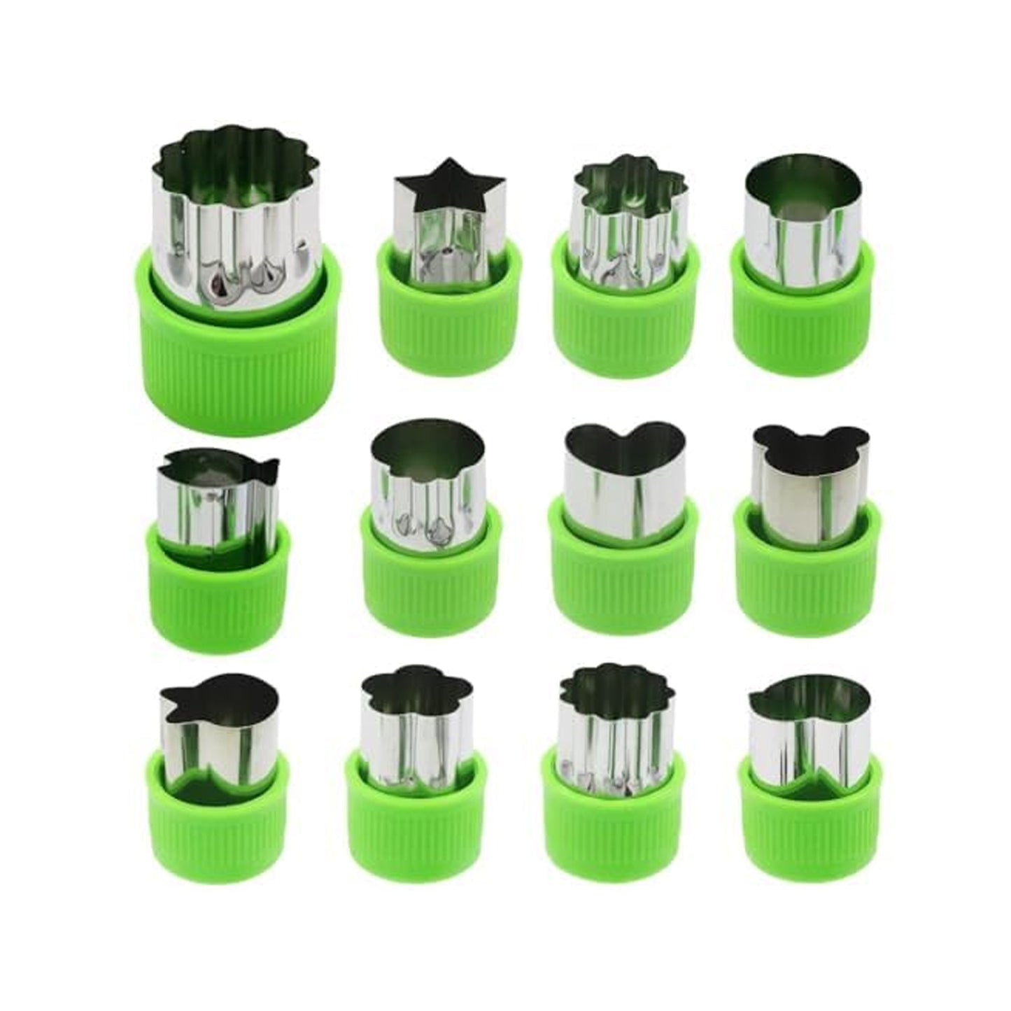 12 Piece Stainless Steel Cookie Cutter Shapes Set for Baking & Food Decoration - Happy Price - Image 4