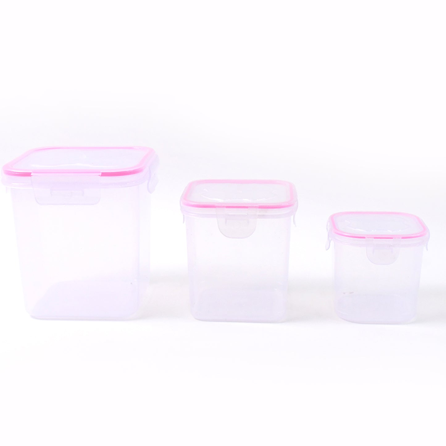 Kitchen Storage Container Set - 3 Pcs (1500ml, 1000ml, 500ml) Airtight Food Grade Plastic - Happy Price - Image 5