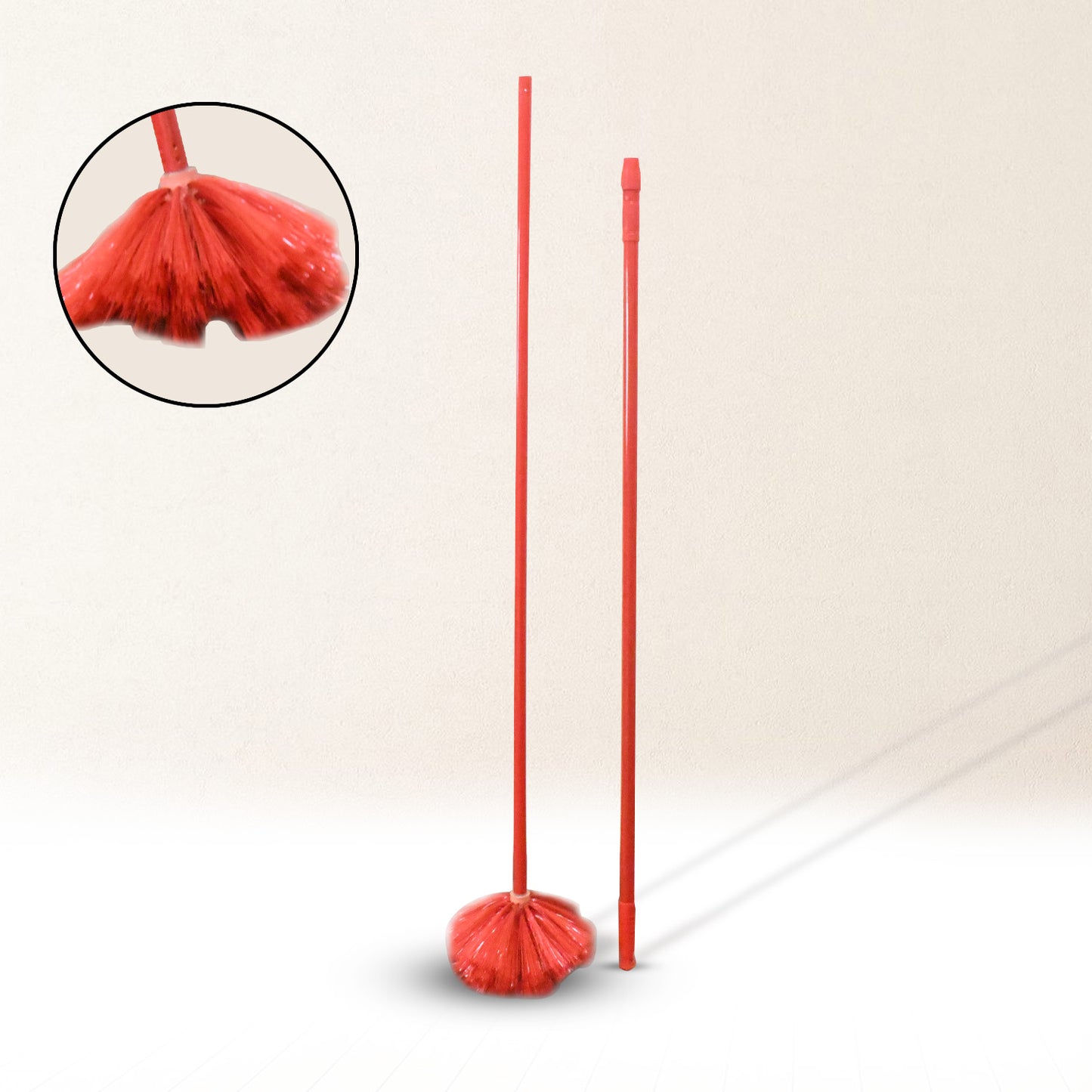 Cobweb Brush With Metal Strong Long Extendable Handle For Dusting Ceiling Cobweb Cleaning Brush For Lights Fans Webs Cleaning For Home Kitchen (90 Inch Moq - 6 Pc) - Happy Price - Image 5