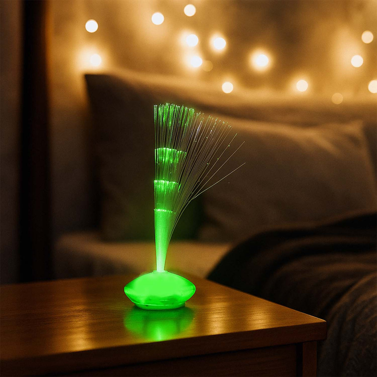Fiber Optic LED Color Changing Lamp (1 Pc) - Decorative Table Light - Happy Price - Image 3