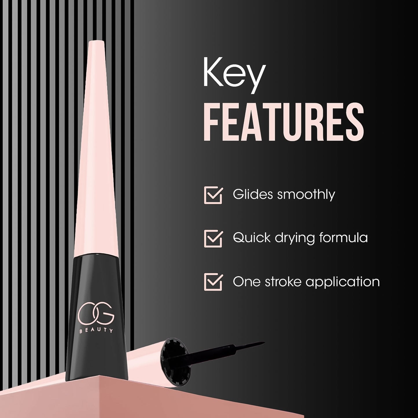 Mystic Matte Liquid Eyeliner - Waterproof & Smudge-Proof, 4.5 ml - Happy Price - Image 6