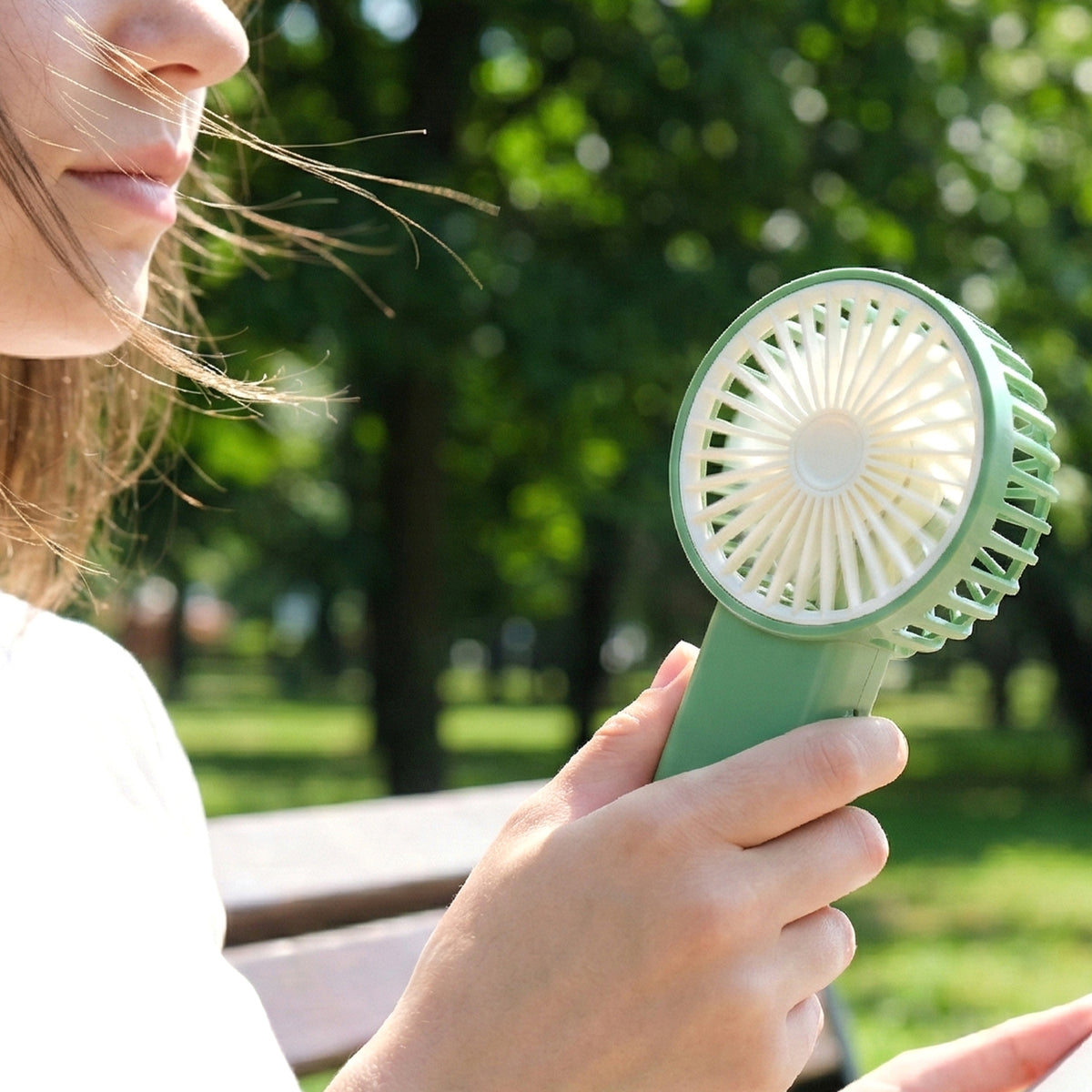 Portable USB Rechargeable Mini Handheld Fan - 1 Pc - Happy Price - Image 3