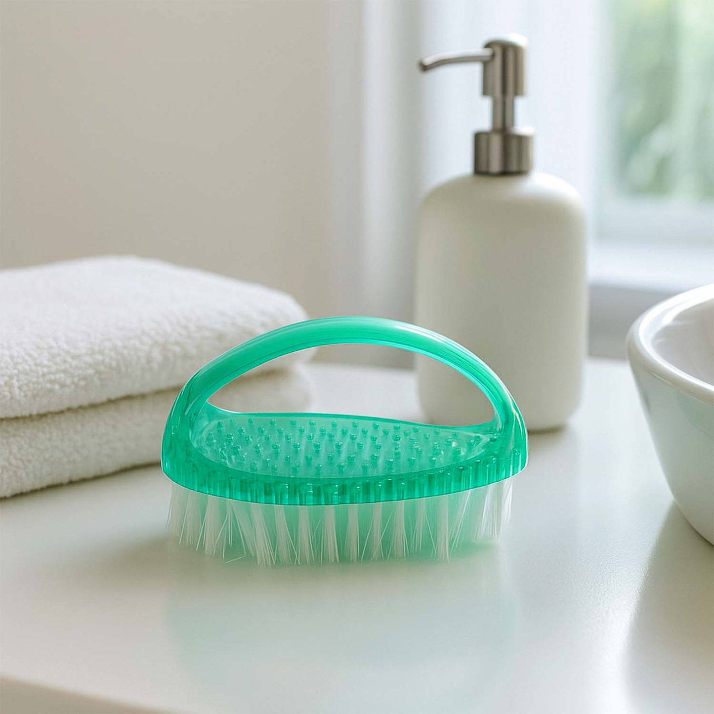 Durable Multi-Purpose Scrub Brush with Ergonomic Handle (1 Pc) - Happy Price - Image 6