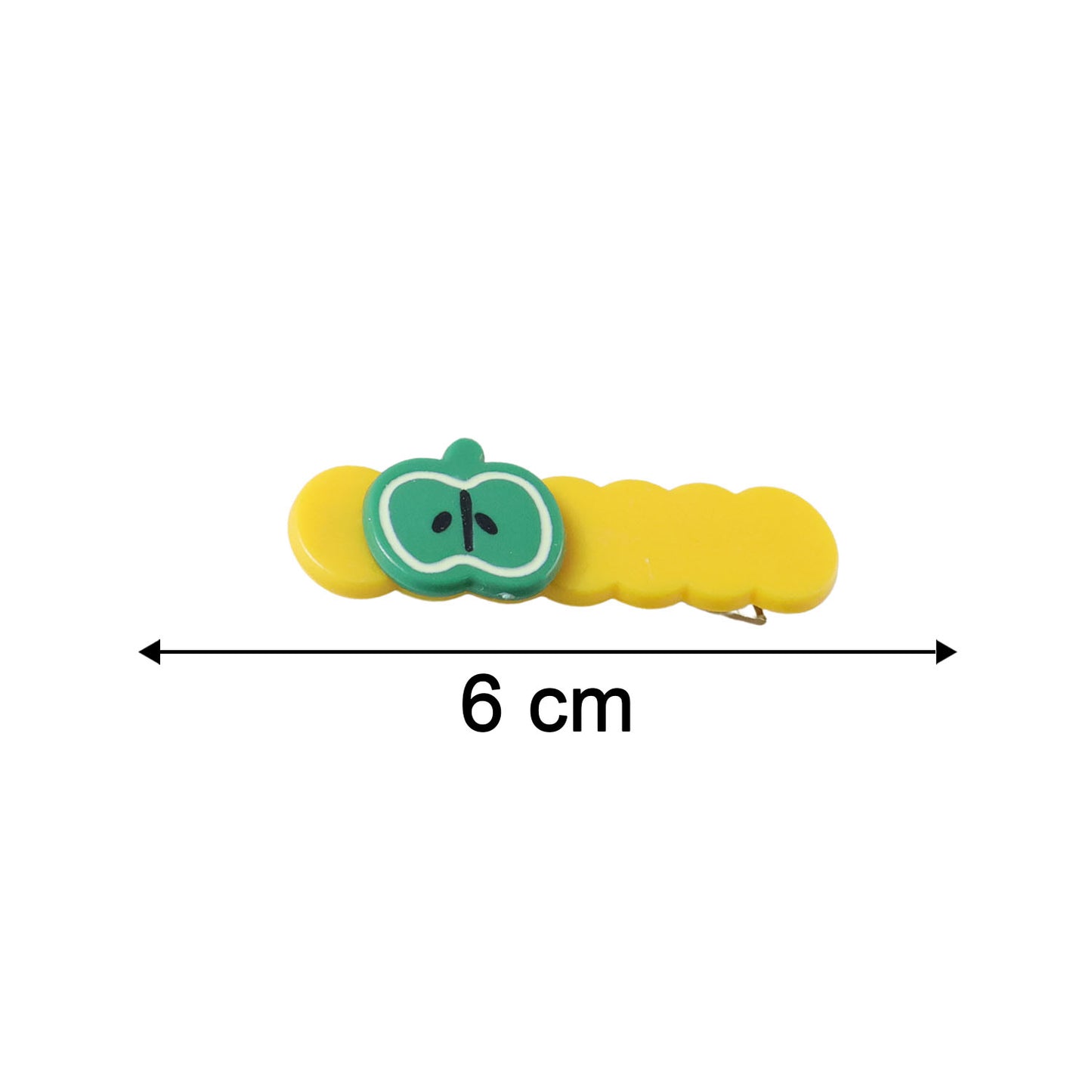 Cute Apple Design Hair Clips Set - 4 Pieces for Girls - Happy Price - Image 5