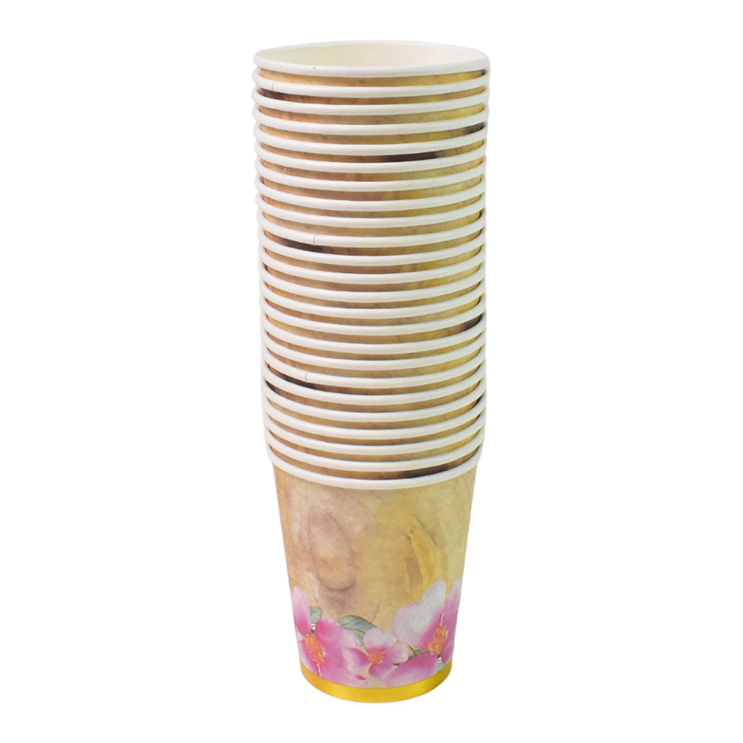 Disposable Paper Cups Disposable Tea Coffee Cups (24 Pcs Set Mix Color Design) - Happy Price - Image 5