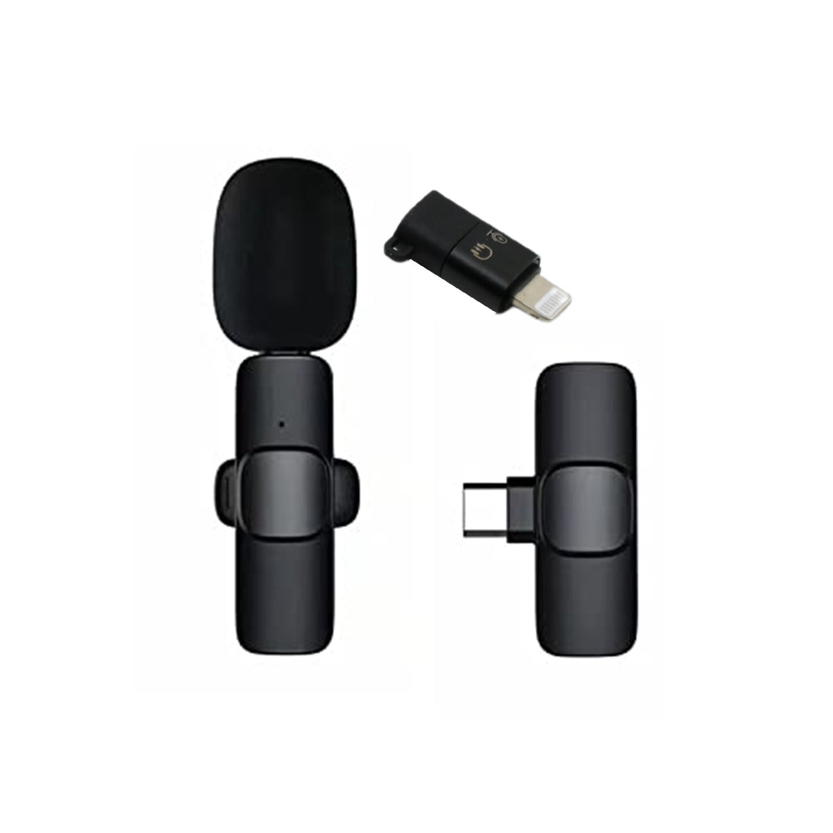 Intelligent Noise Cancelling Live Streaming Clip On Microphone For Type-c For Iphone With Charging Mini Wireless Lapel Collar Microphone - Happy Price - Image 6