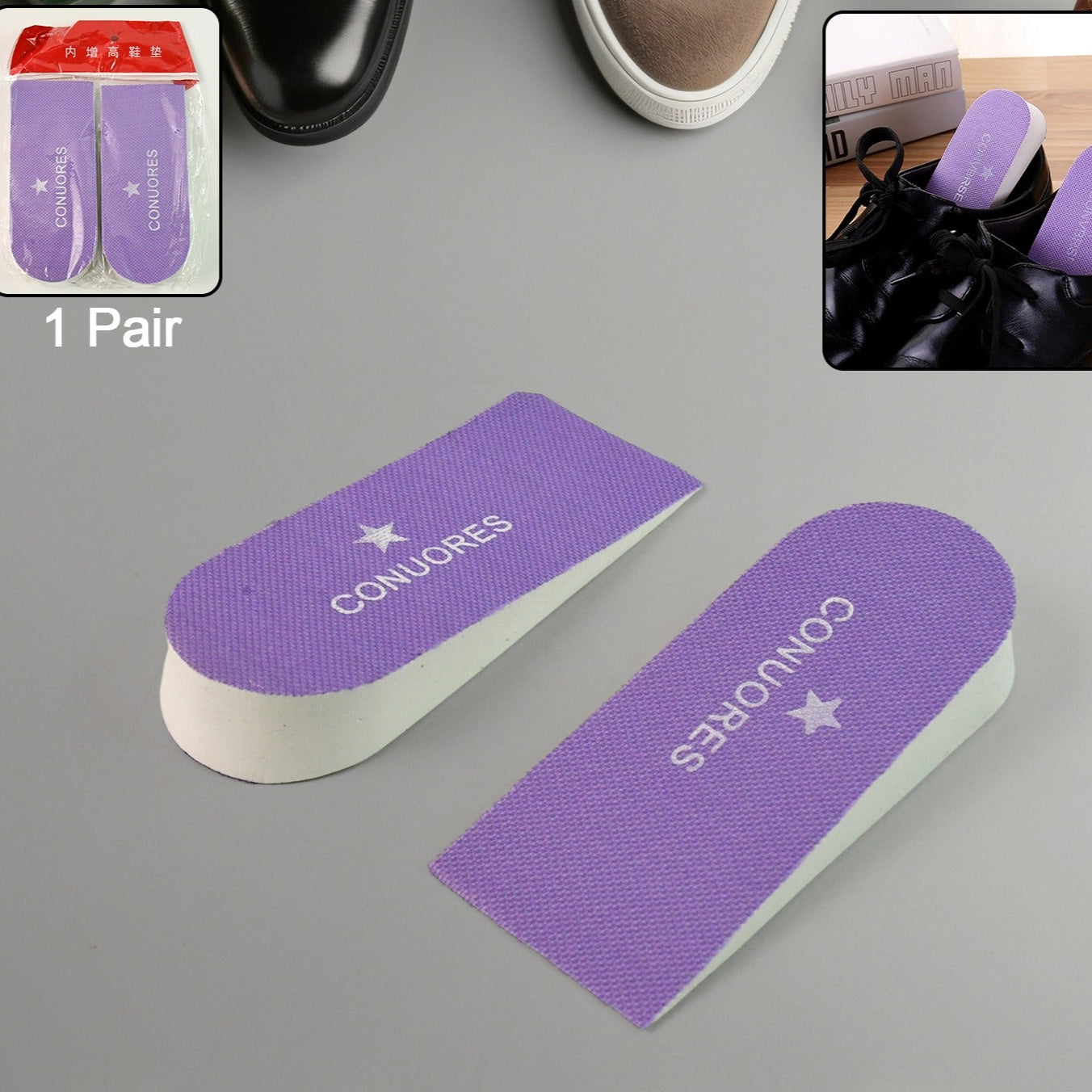 Adjustable Height Increase Insoles For Men And Women (1 Pair) - Happy Price - Image 1