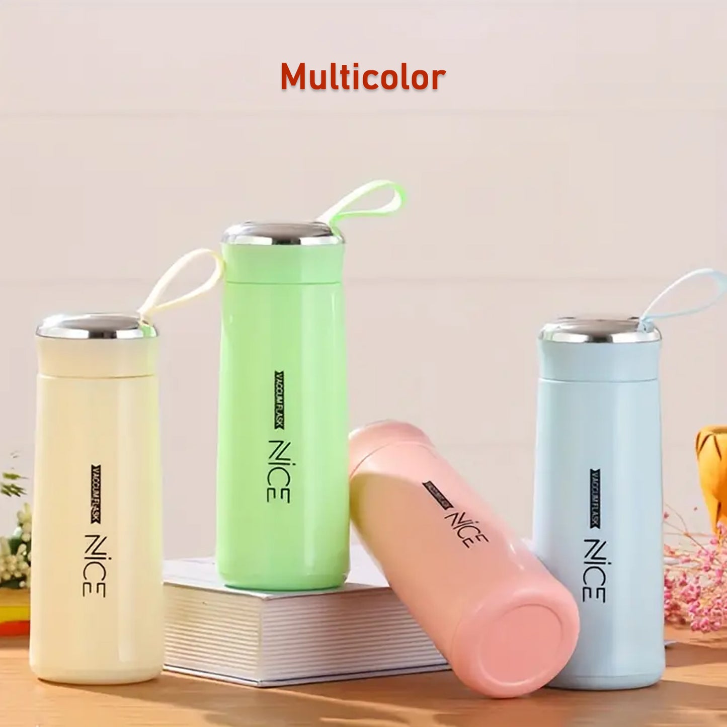 Durable Glass Water Bottle for Sports & Travel - 300ml - Happy Price - Image 3