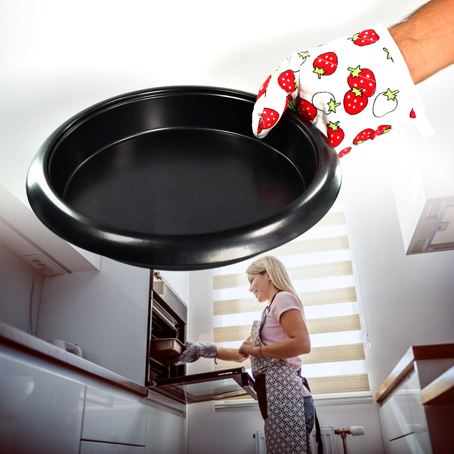 Designer Multicoloured Oven Mitt And Pot Holder - Happy Price - Image 5