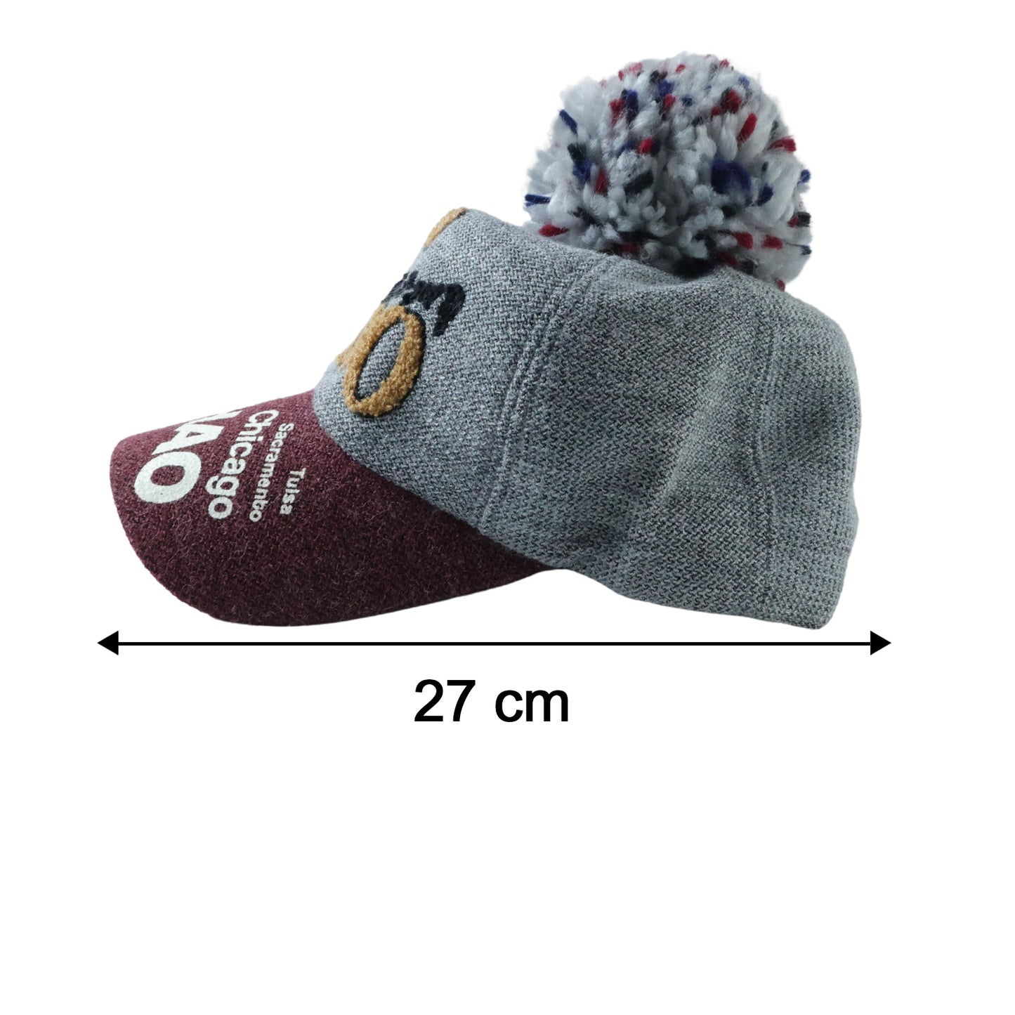 Stylish Woolen Pom Pom Cap for Women - Winter Baseball Style Knit Hat (1 Pc) - Great Price - Image 4