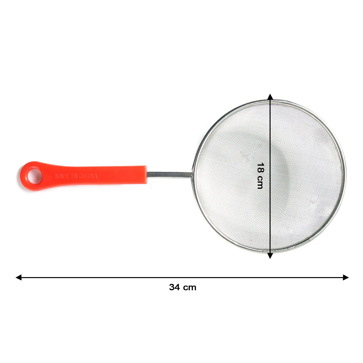 Large Fine Mesh Kitchen Strainer with Sturdy Handle (1 Pc) - Happy Price - Image 5