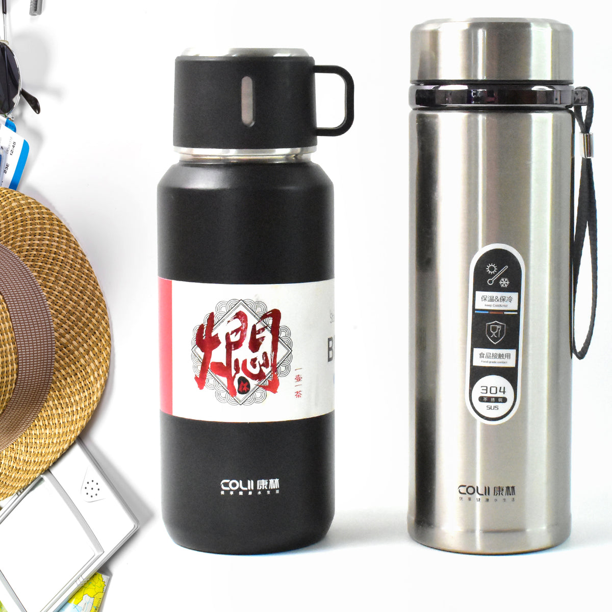 900 ML Stainless Steel Insulated Flask - Hot & Cold Drinks, Leak-Proof, Wide Mouth - Great Price - Image 2