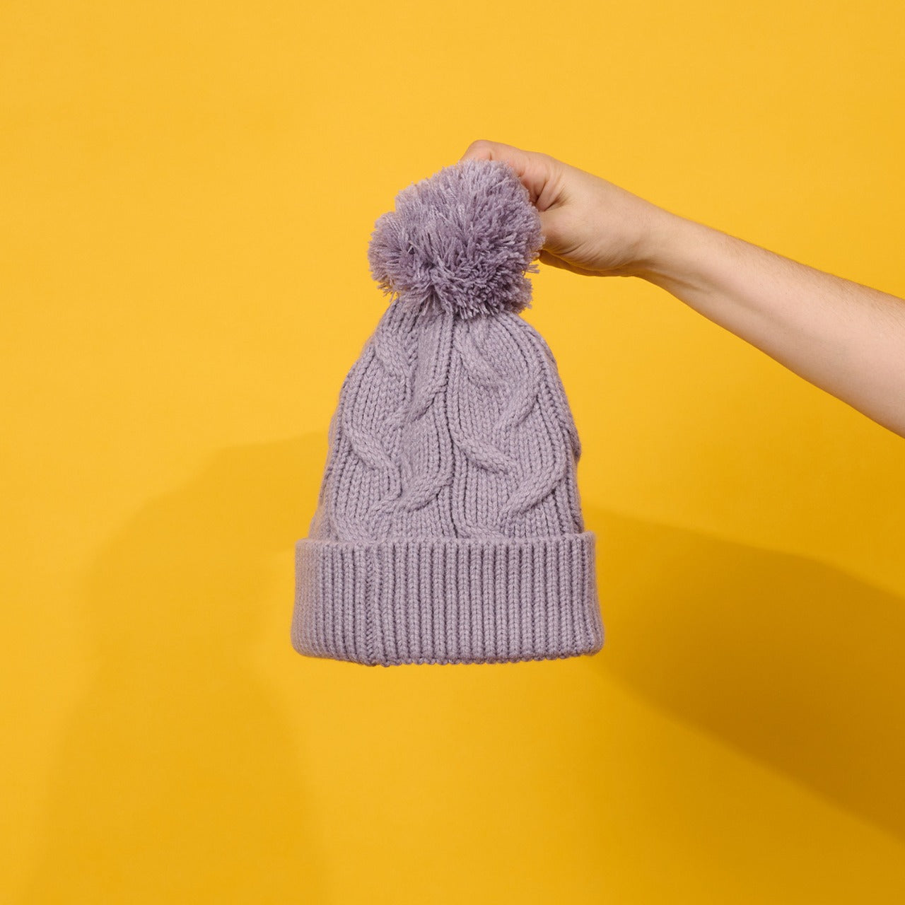 Cap For Winter Woolen Knitted Black Inside Fur Caps - Happy Price - Image 3