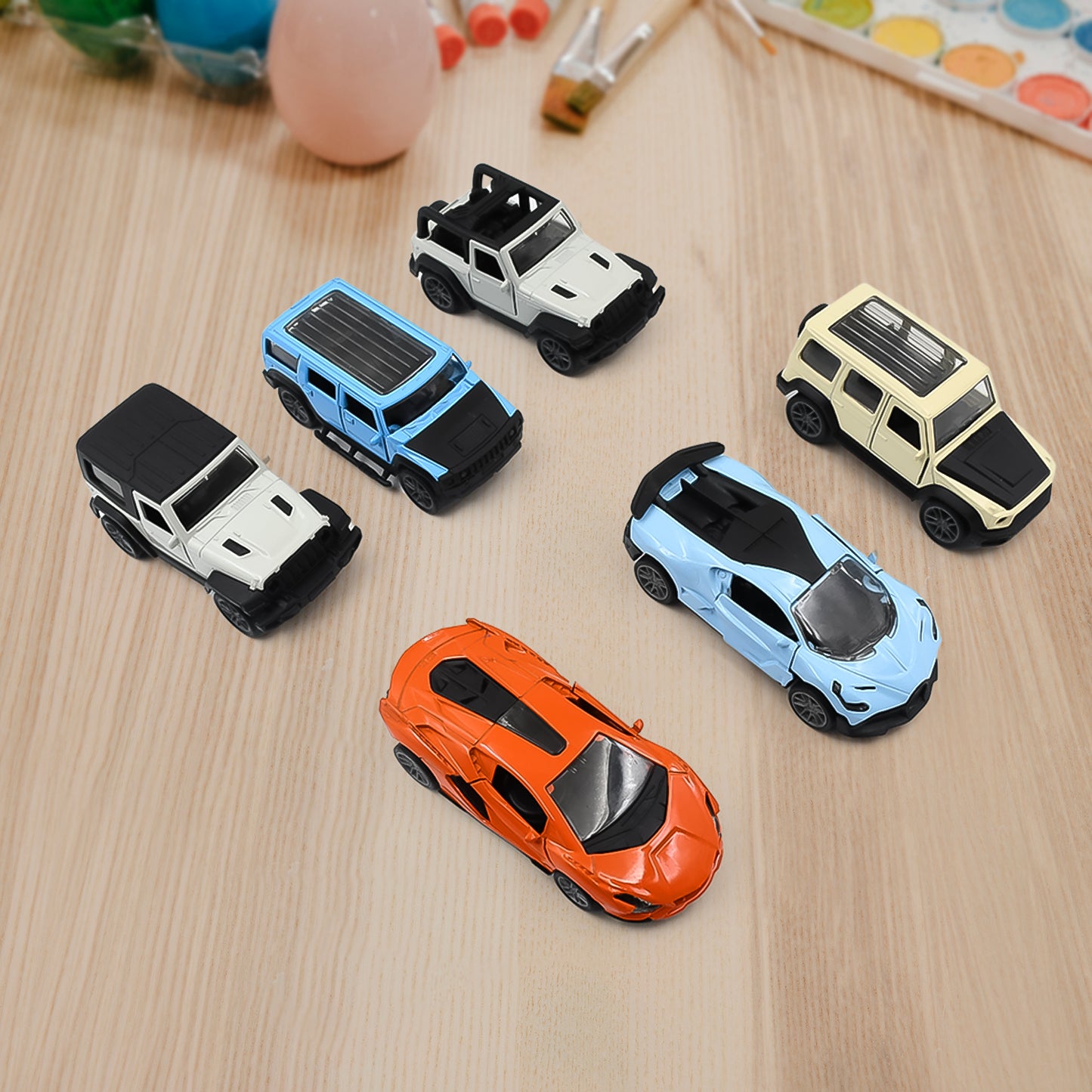 Mini Pull Back Car Widely Used By Kids (1 Pc Mix Color Design) - Happy Price - Image 2
