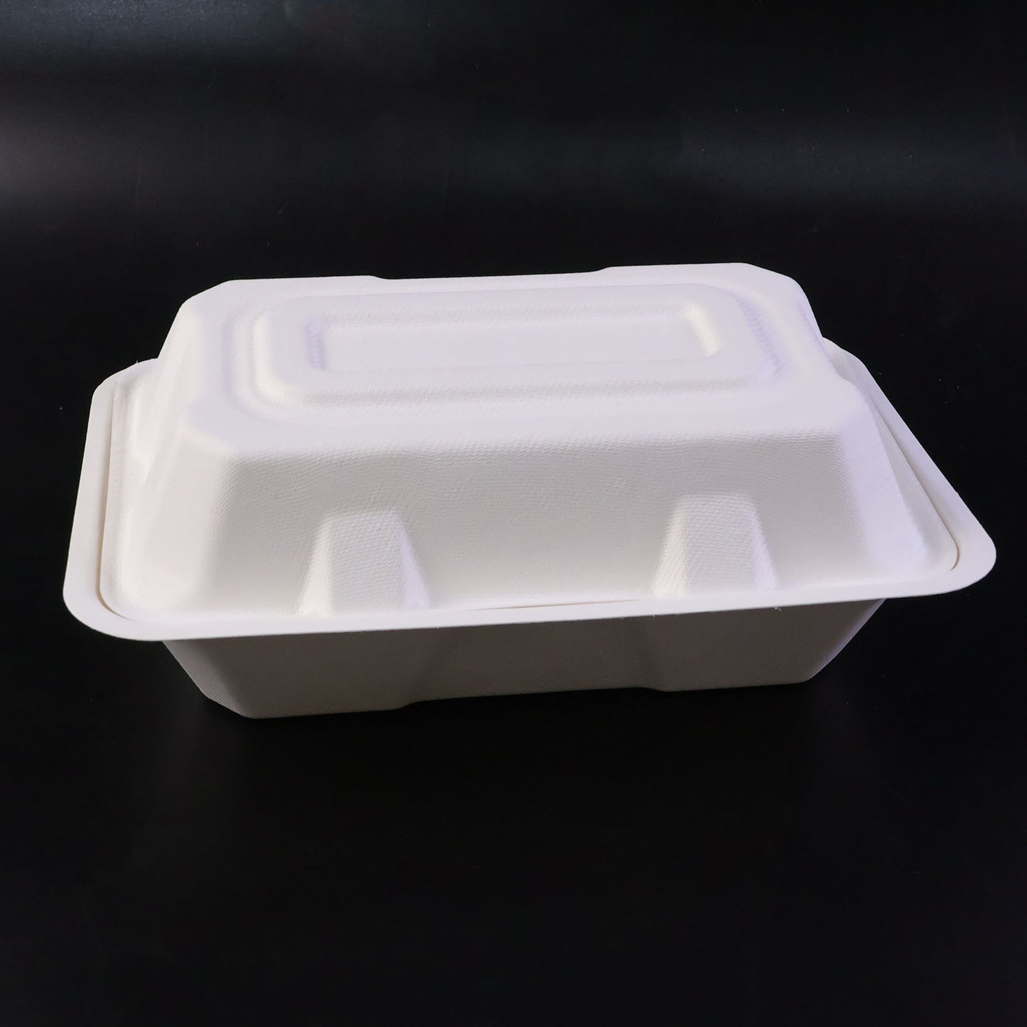 10 Pc Bagasse Clamshell Food Boxes - 9x6 Inch Eco-Friendly Takeaway Containers - Happy Price - Image 3