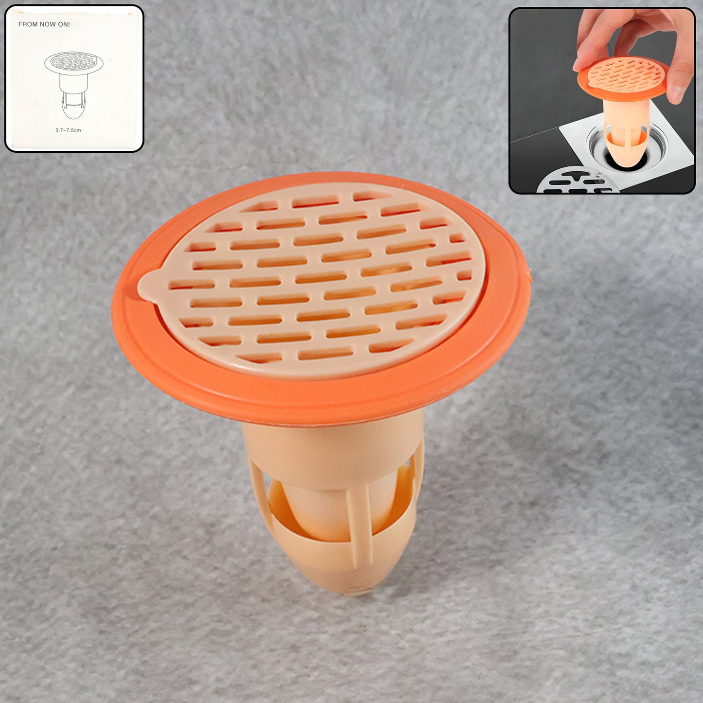 Plastic Floor Drain Strainer with Hair Catcher - 1 Pc - Happy Price - Image 2