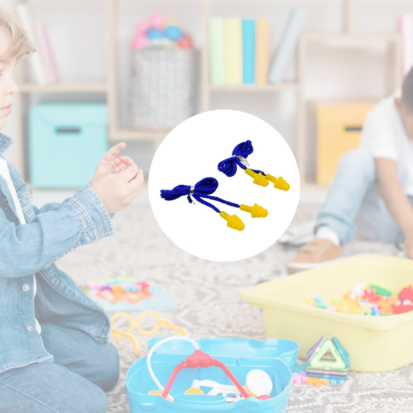 Soft Silicone Ear Plugs Hearing Protection (2 Pc Set) - Happy Price - Image 3